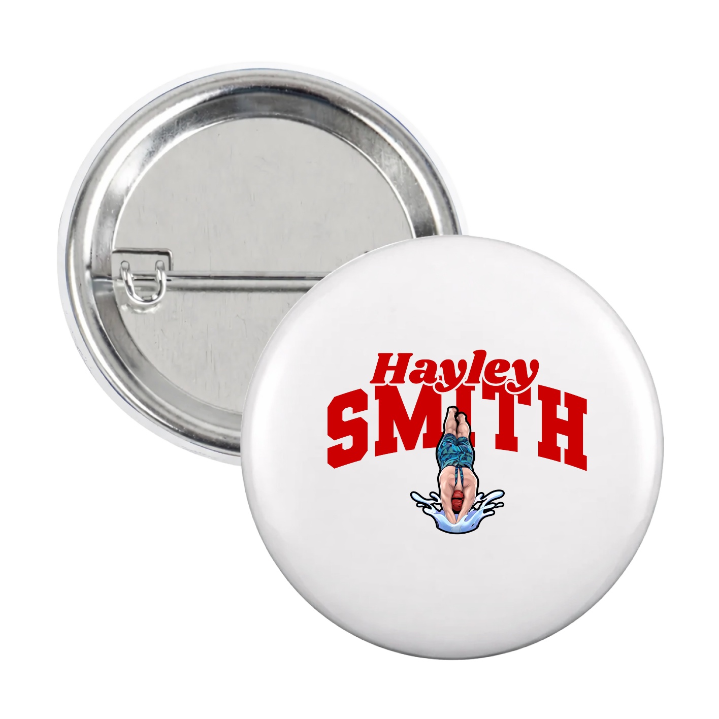 Game Day Button — Signature Arch in White