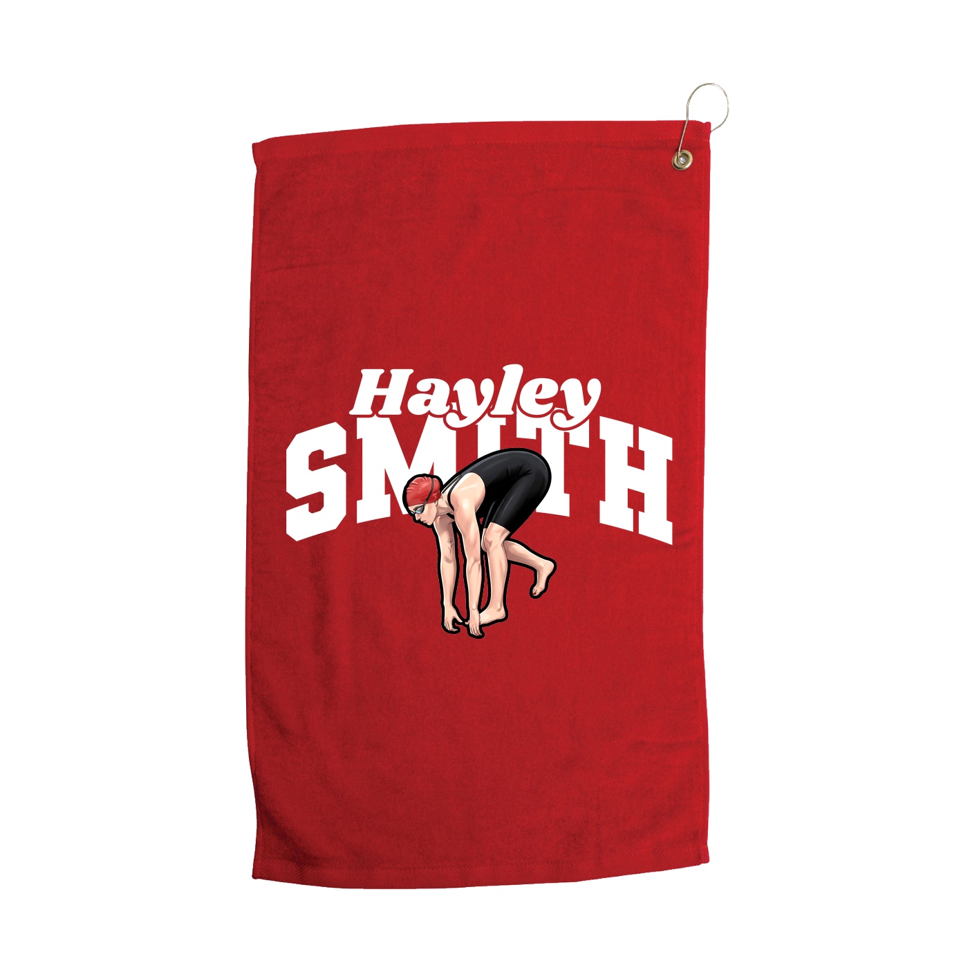 Golf Towel — Signature Arch in Red