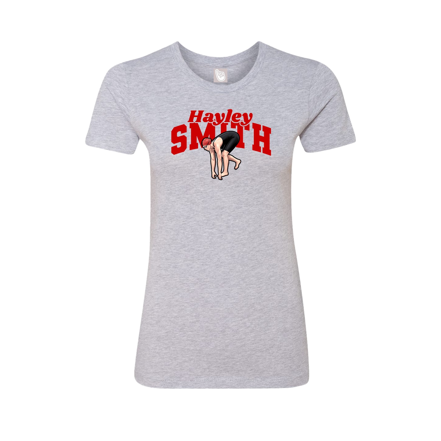 Womens Tee — Signature Arch in Grey
