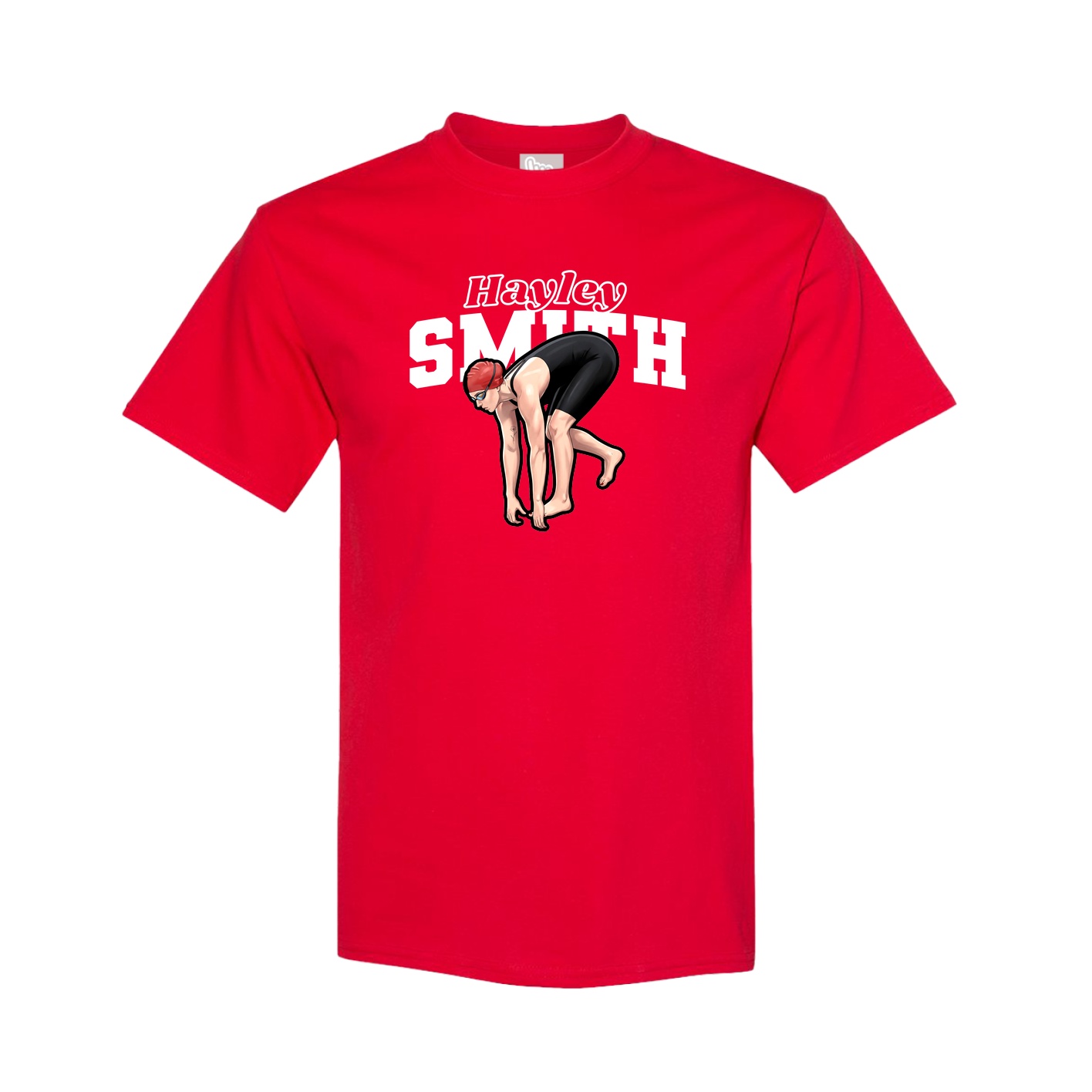 Tee — Name Arch in Red