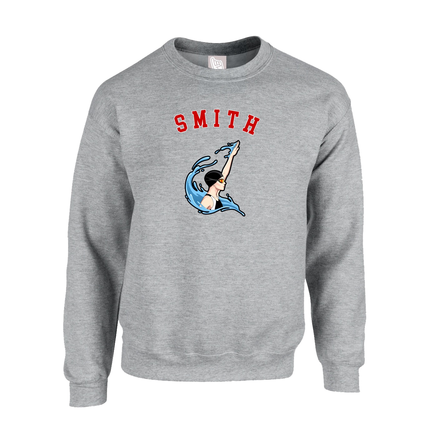 Fleece Crew — Shirsey Arch in Grey