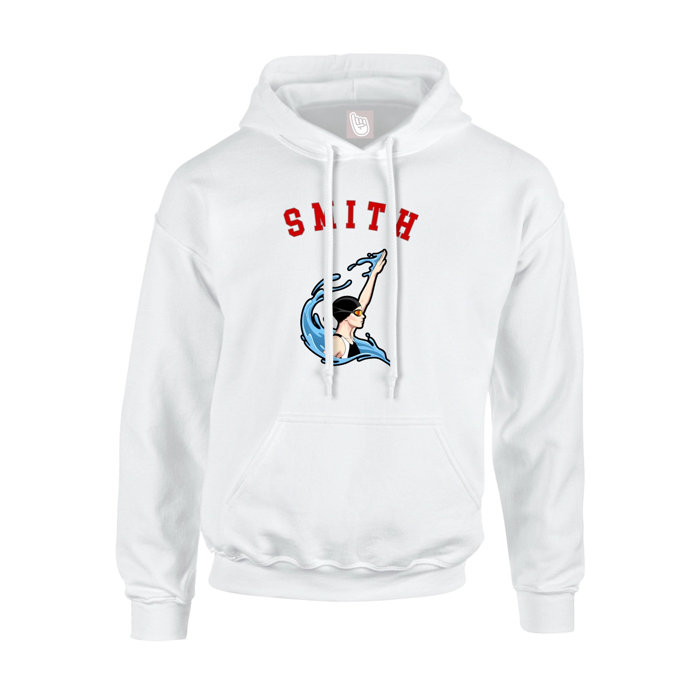 Youth Hoodie — Shirsey Arch in White