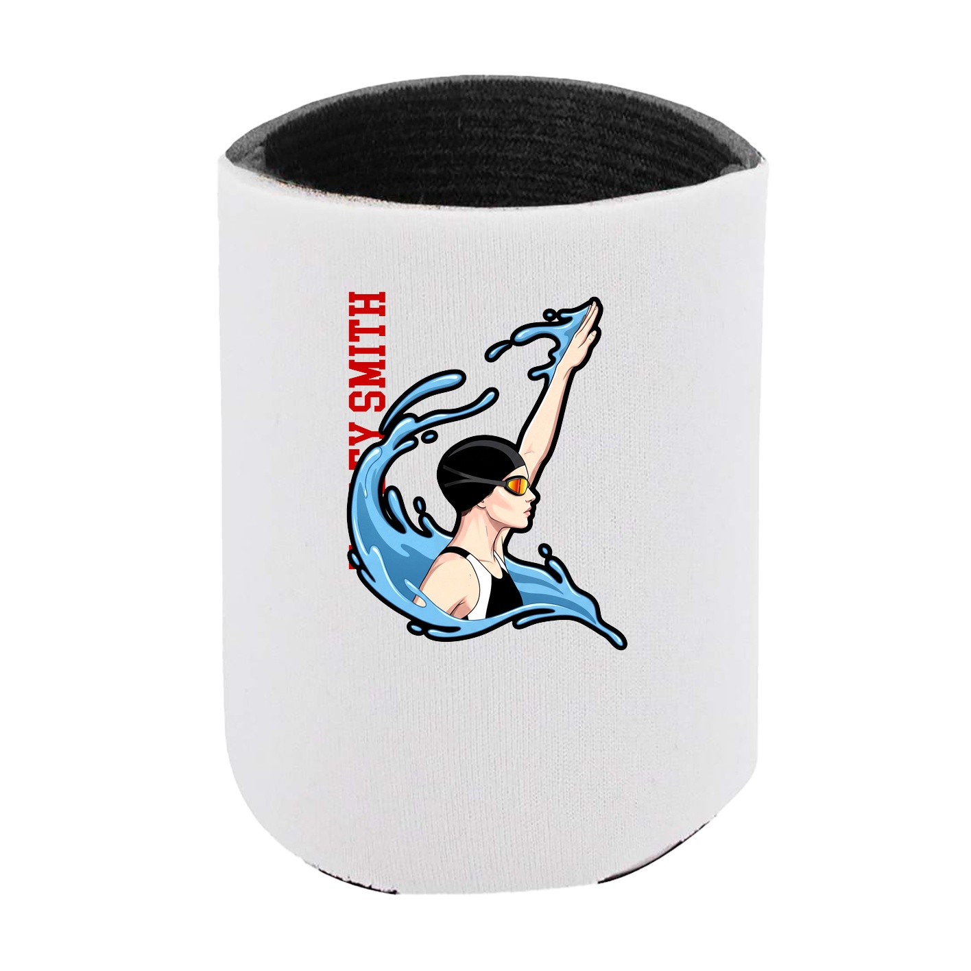 Can Holder — Name Vertical in White
