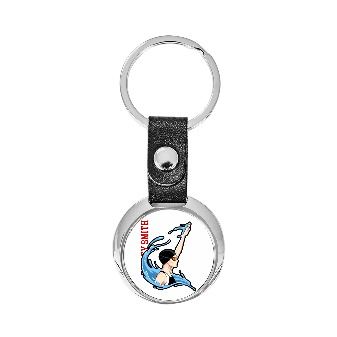 Key Chain — Name Vertical in Classic