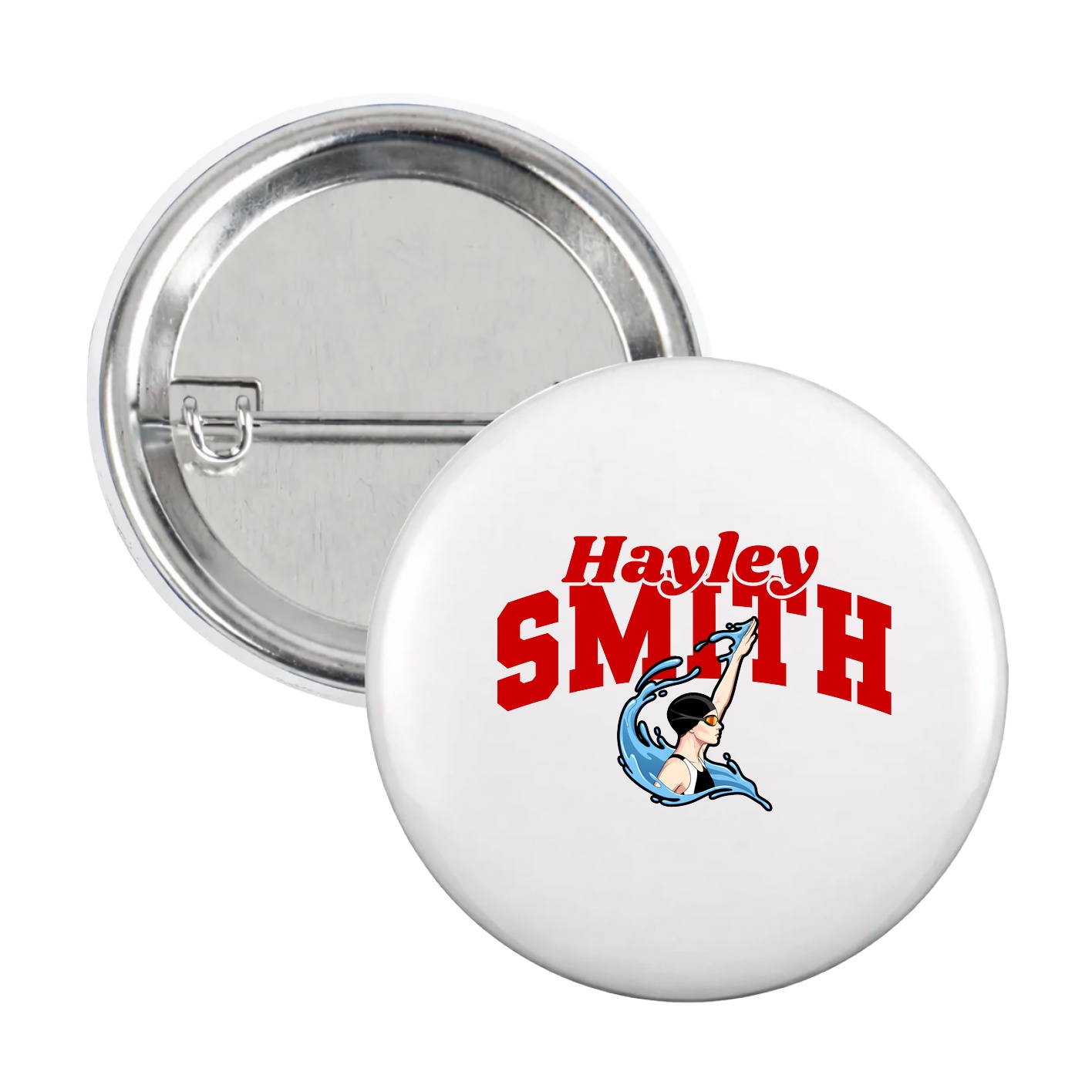 Game Day Button — Signature Arch in White