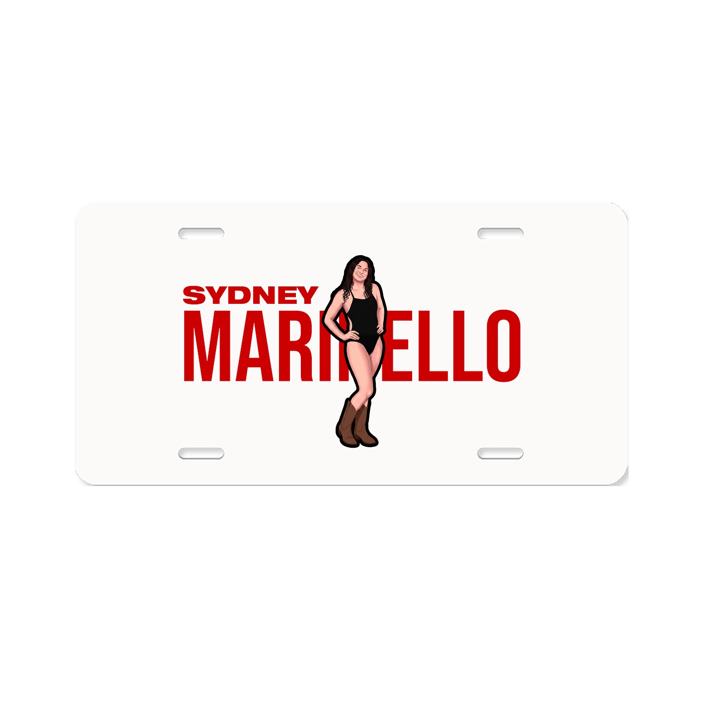 License Plate — Player Name in Classic