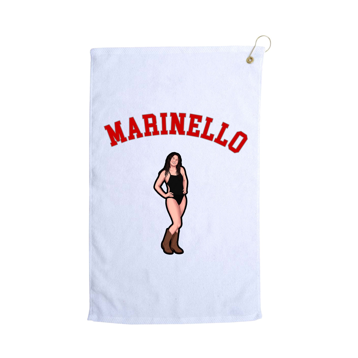 Golf Towel — Shirsey Arch in White