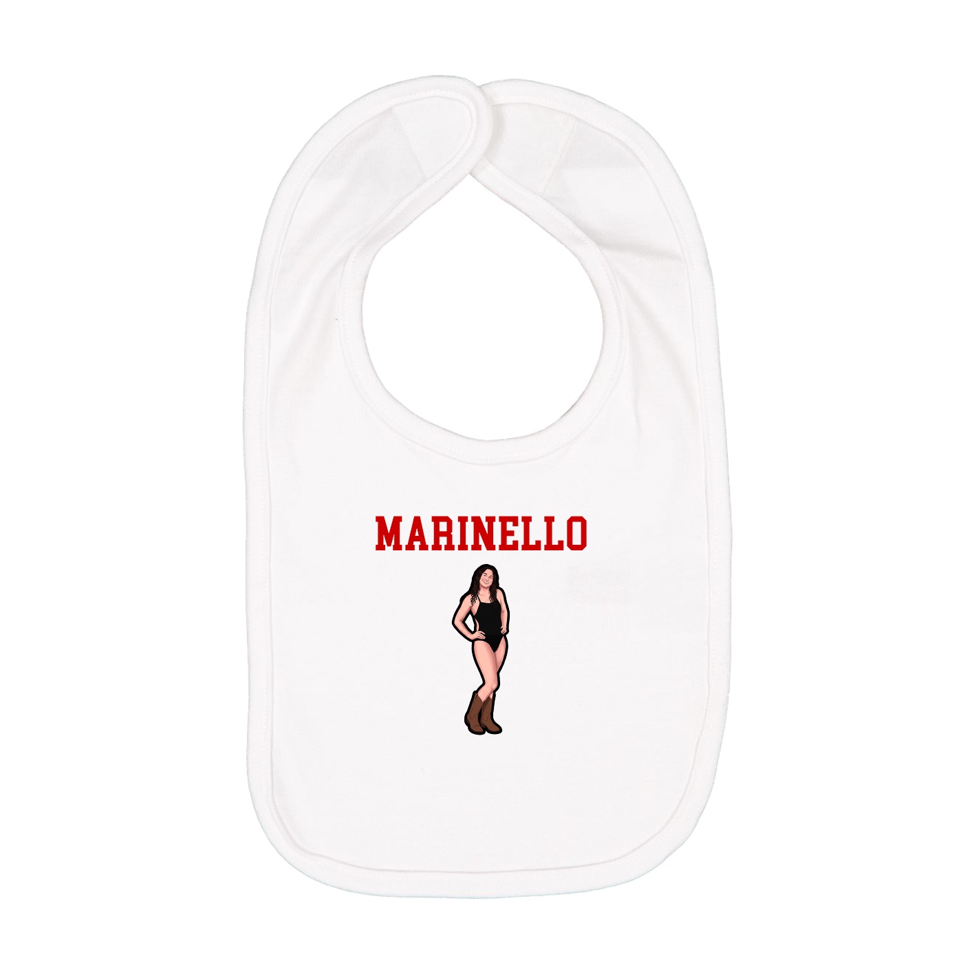 Infant Bib — Shirsey in White