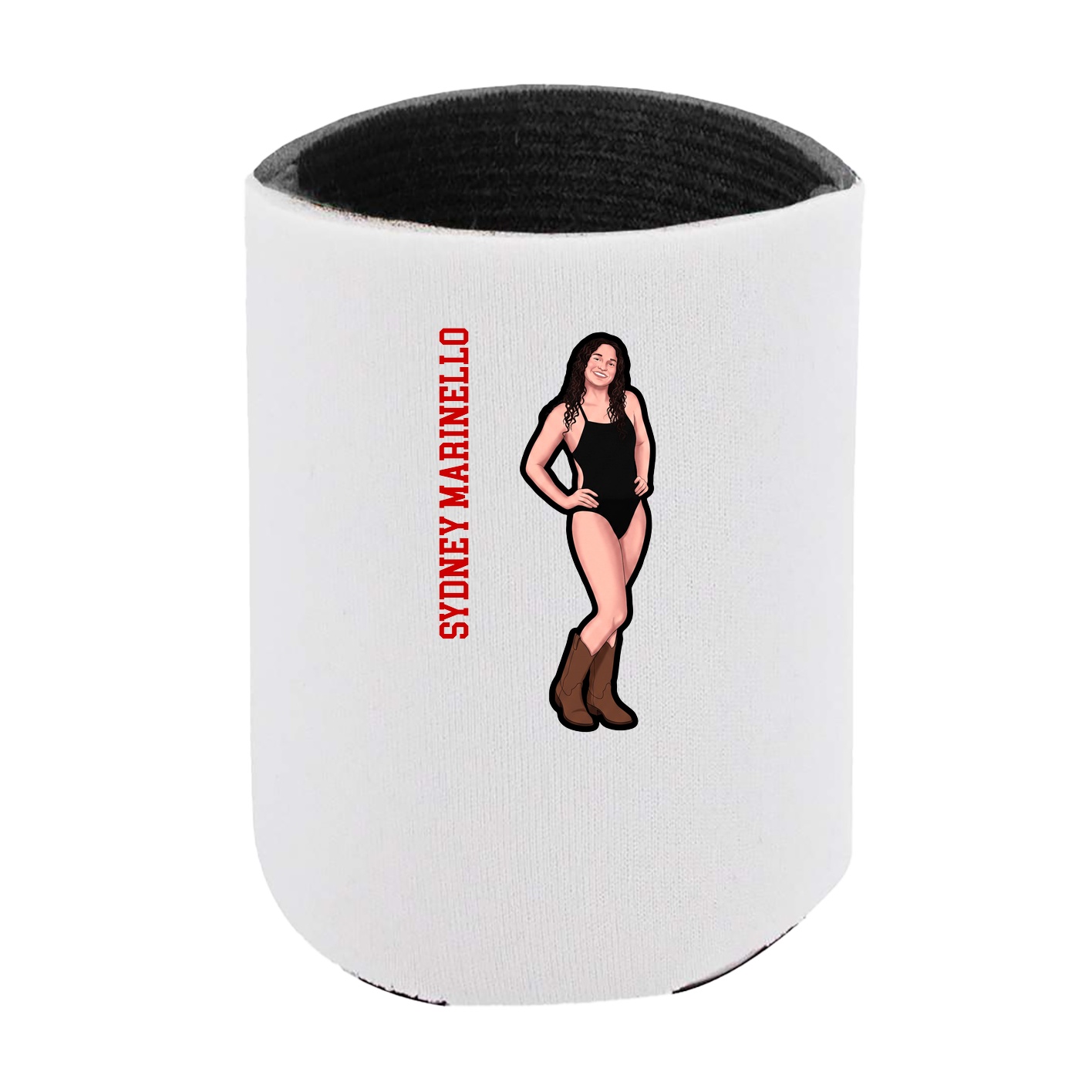 Can Holder — Name Vertical in White
