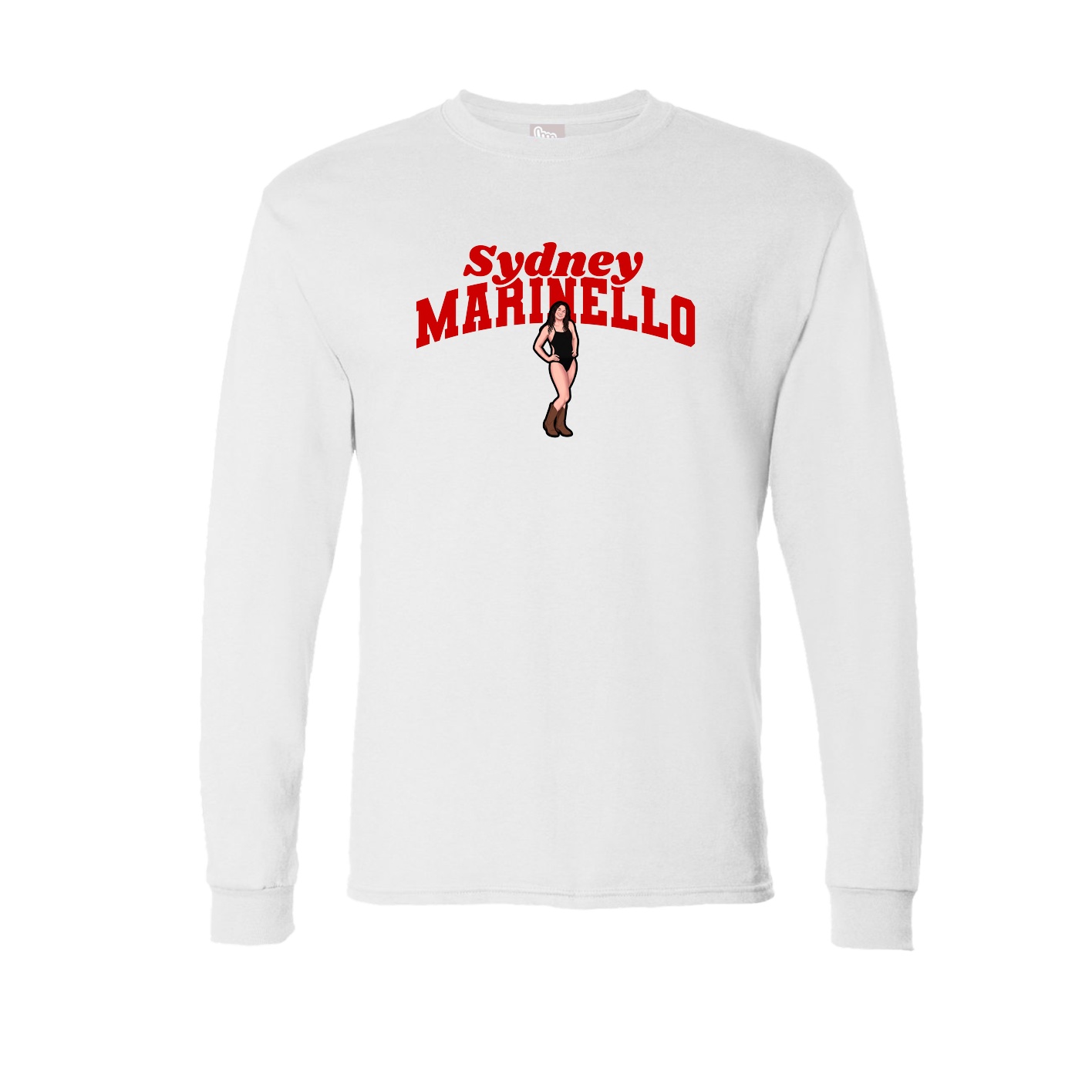 Long Sleeve Tee — Signature Arch in White
