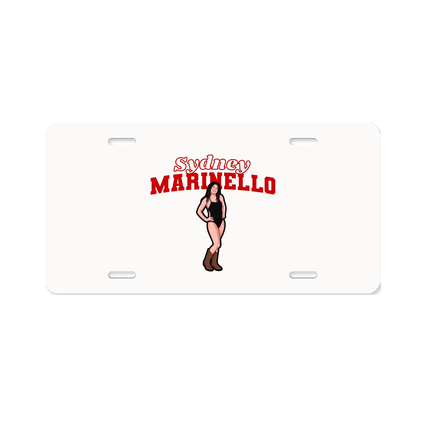 License Plate — Name Arch in Classic