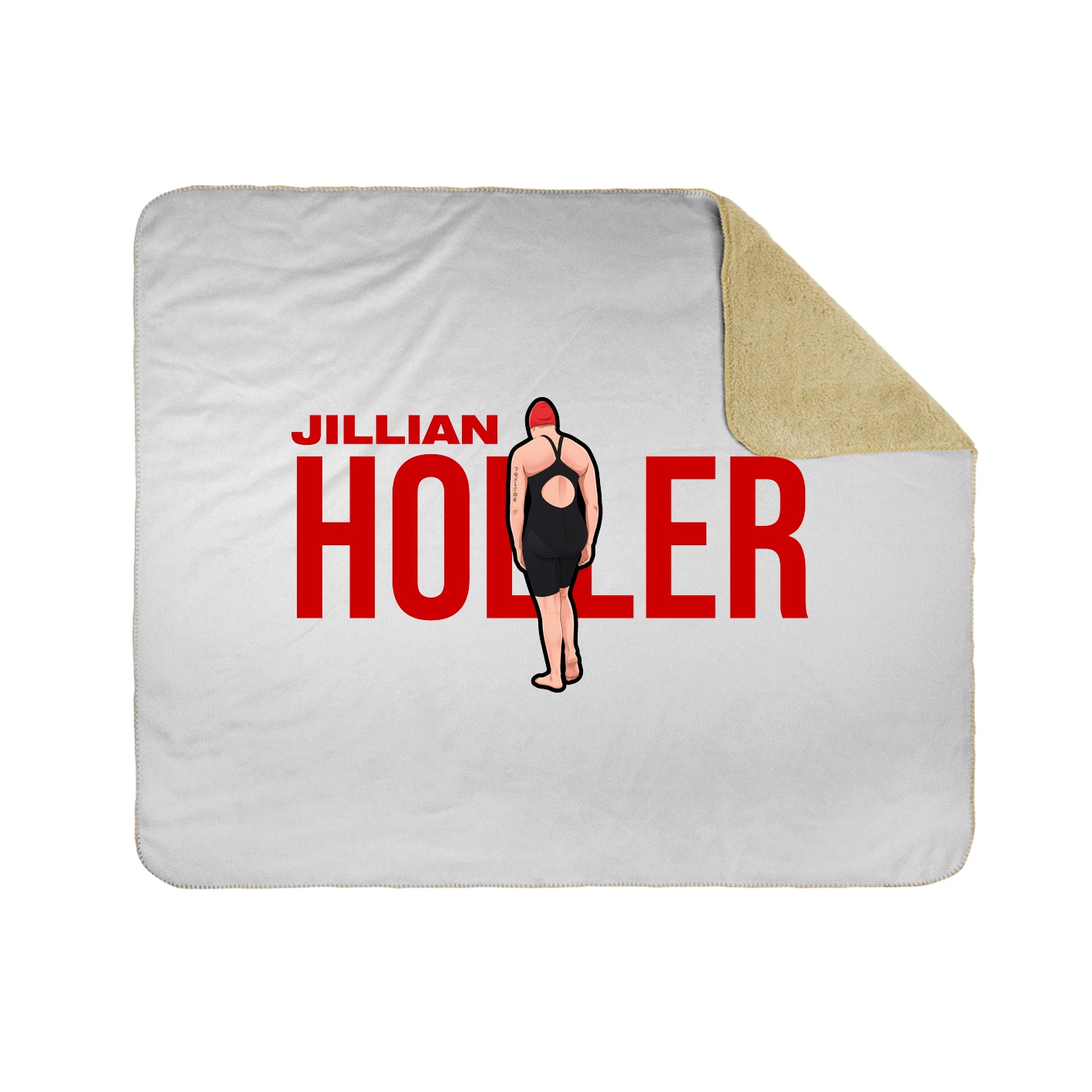 Throw Blanket — Player Name in White