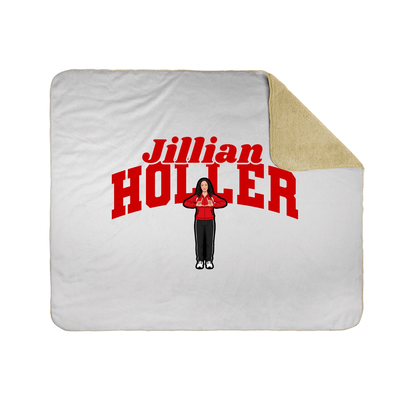 Throw Blanket — Signature Arch in White