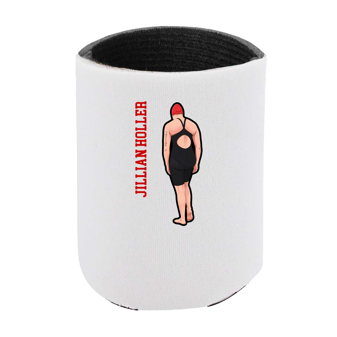 Can Holder — Name Vertical in White