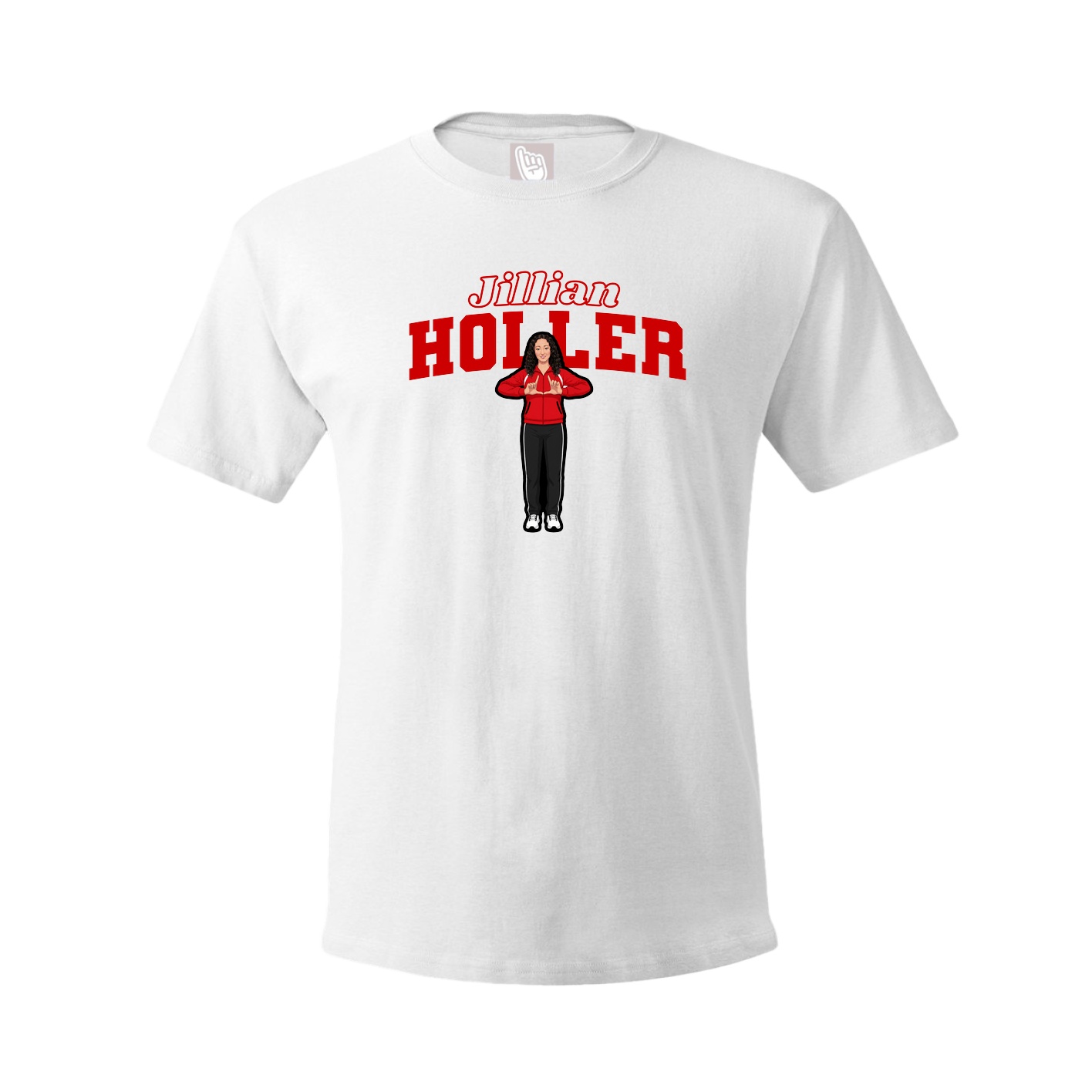 Tee — Name Arch in White