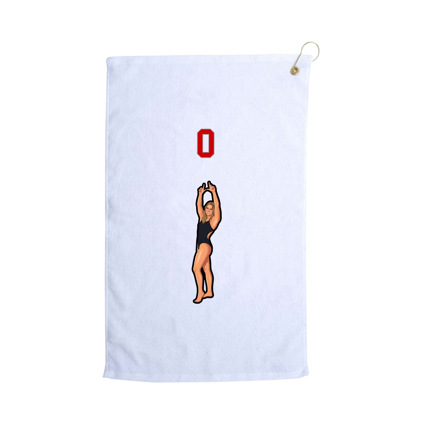 Golf Towel — Shirsey Arch in White