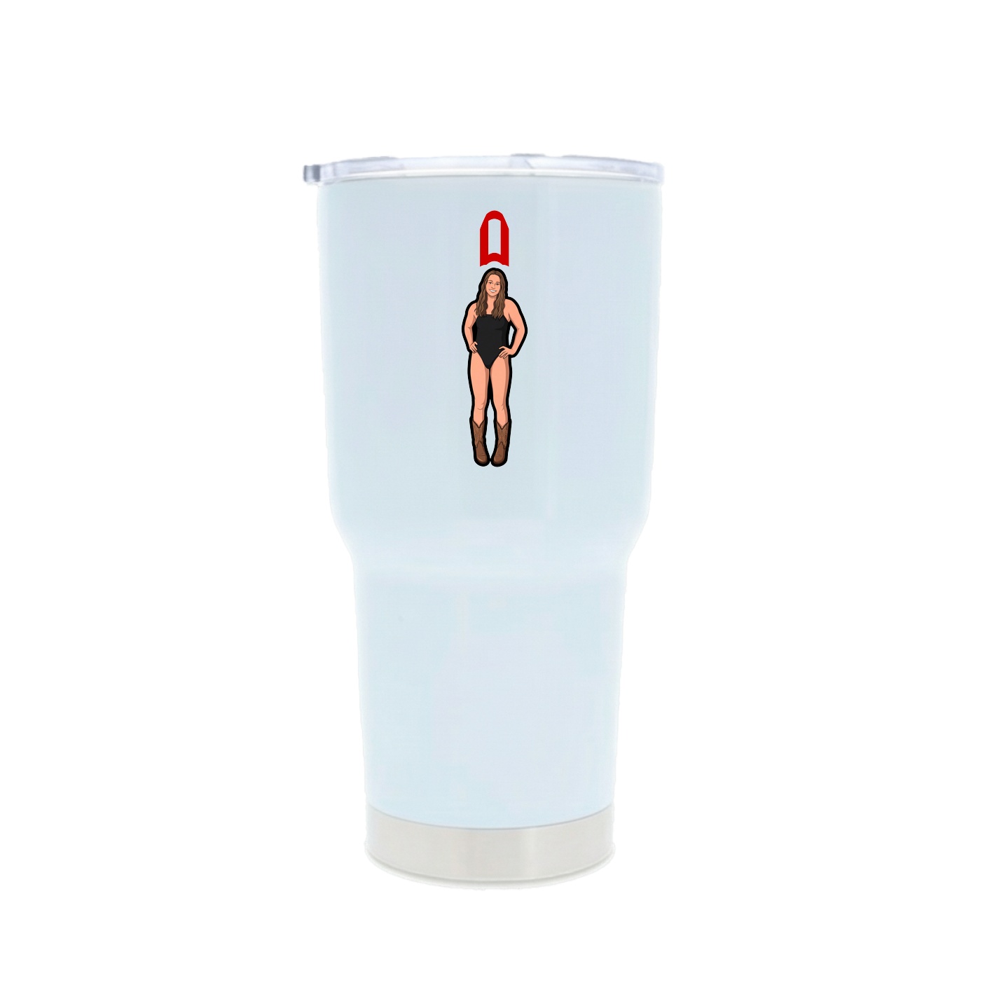 30oz Stainless Steel Tumbler — Shirsey in White