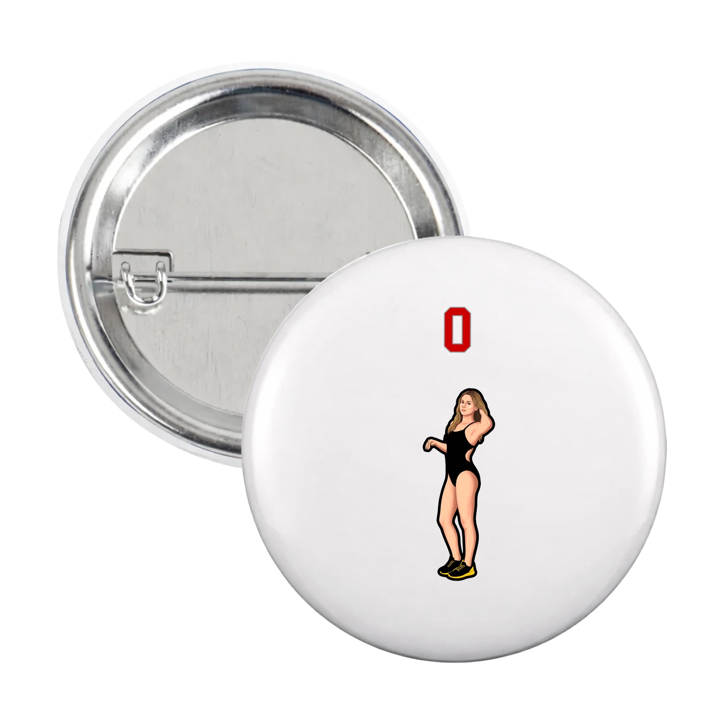 Game Day Button — Shirsey Arch in White