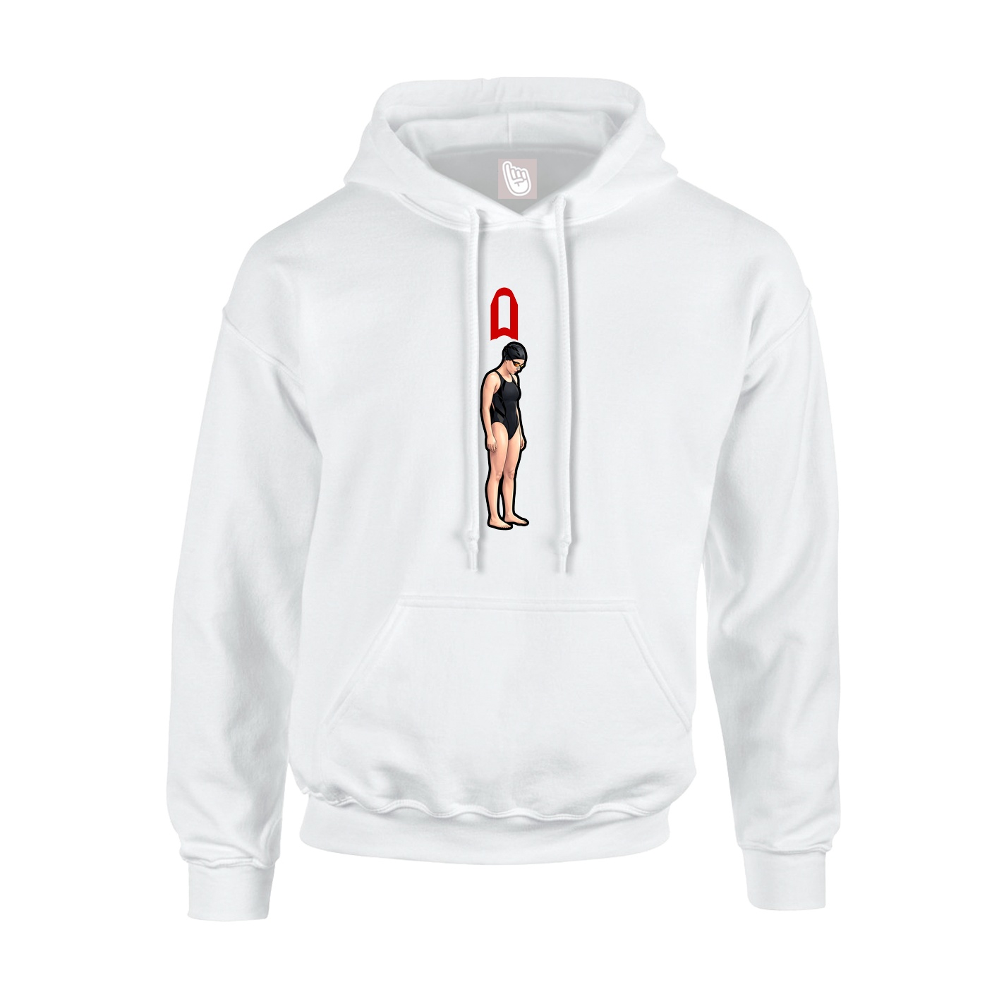 Hoodie — Shirsey in White
