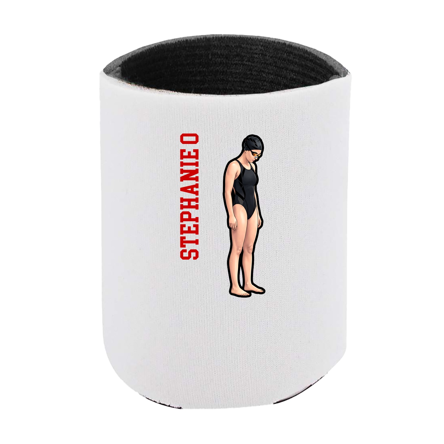 Can Holder — Name Vertical in White