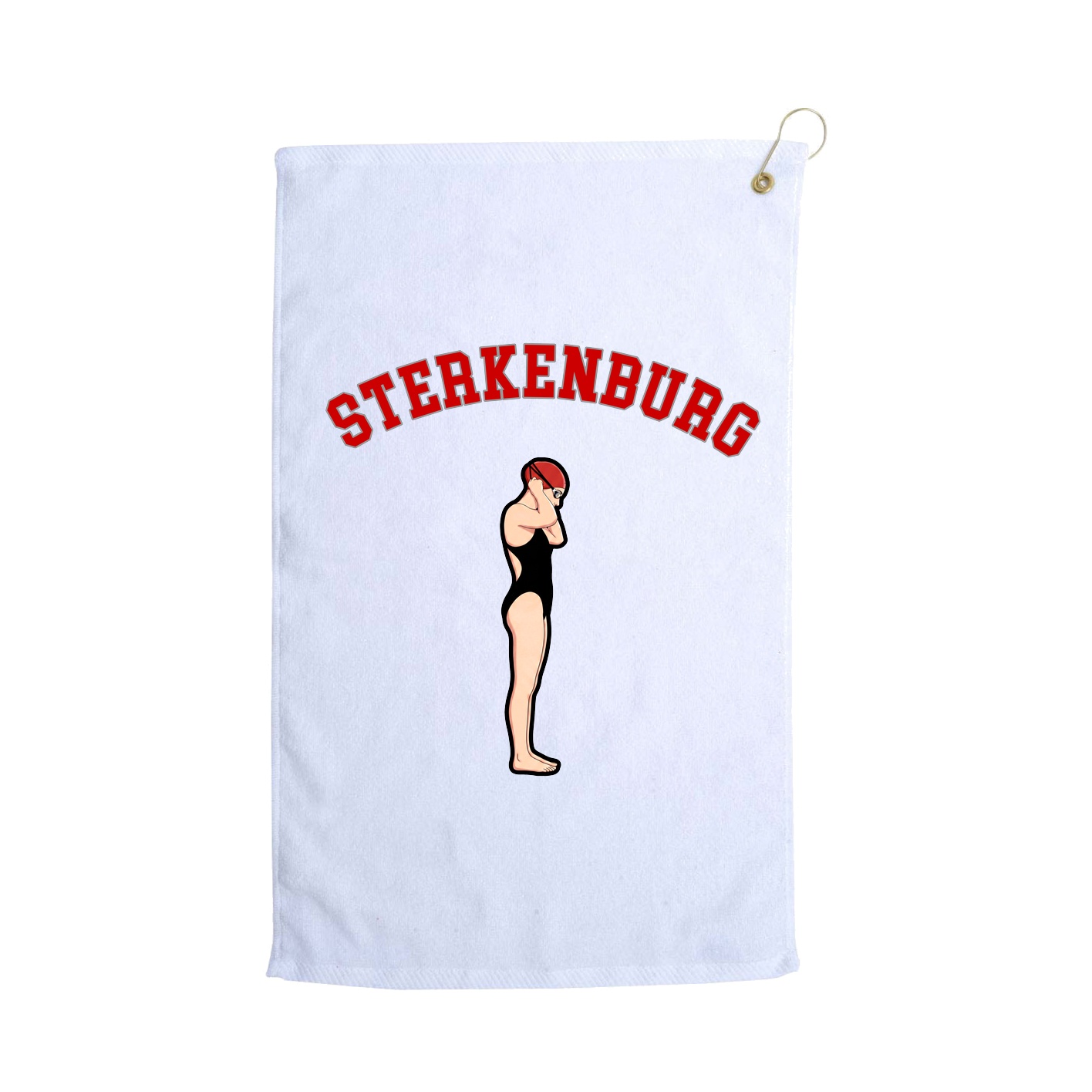 Golf Towel — Shirsey Arch in White