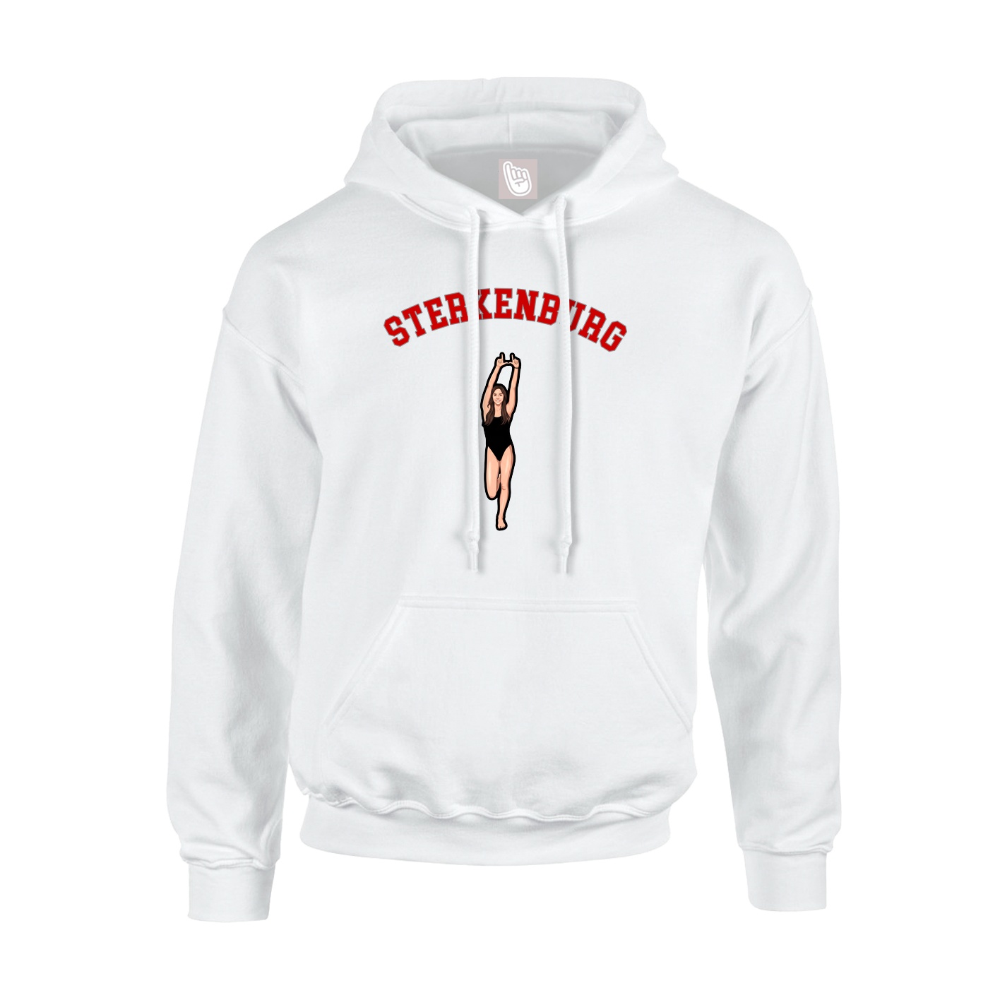 Youth Hoodie — Shirsey Arch in White