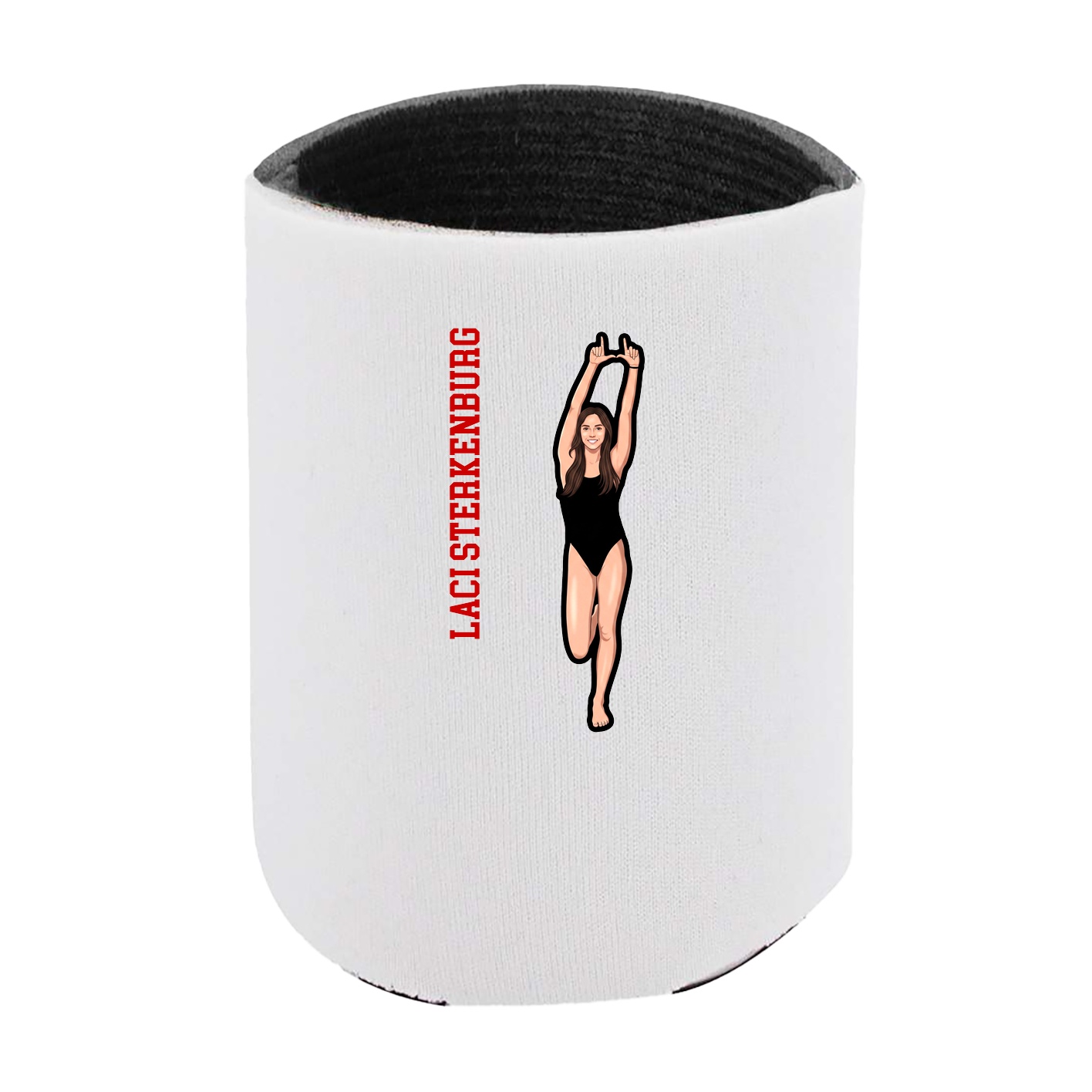 Can Holder — Name Vertical in White
