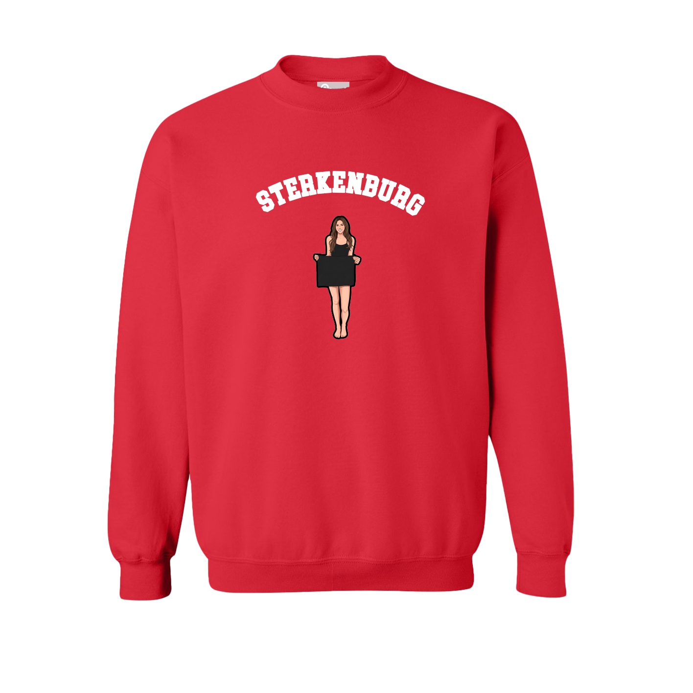 Fleece Crew — Shirsey Arch in Red