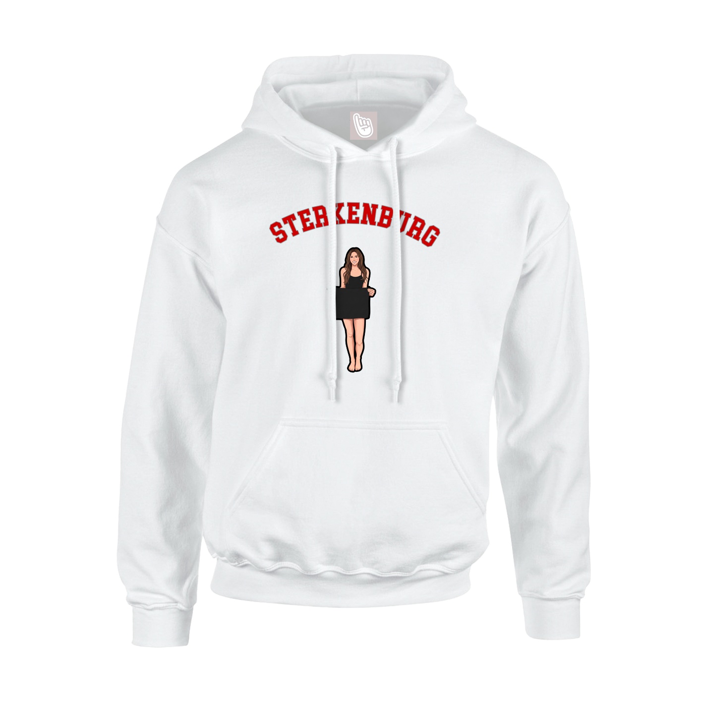 Youth Hoodie — Shirsey Arch in White
