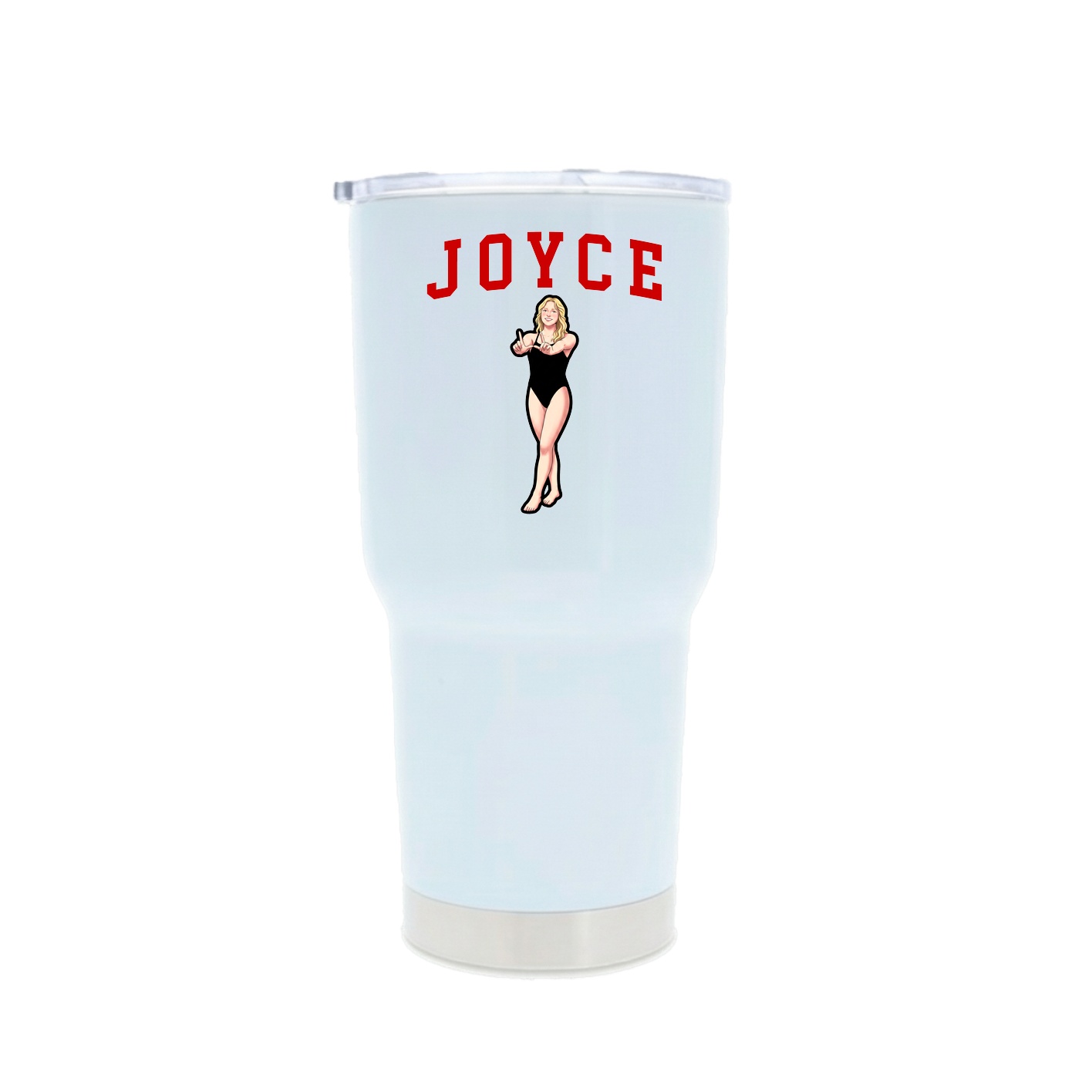30oz Stainless Steel Tumbler — Shirsey in White