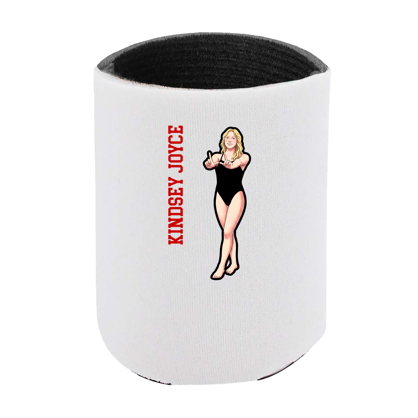 Can Holder — Name Vertical in White