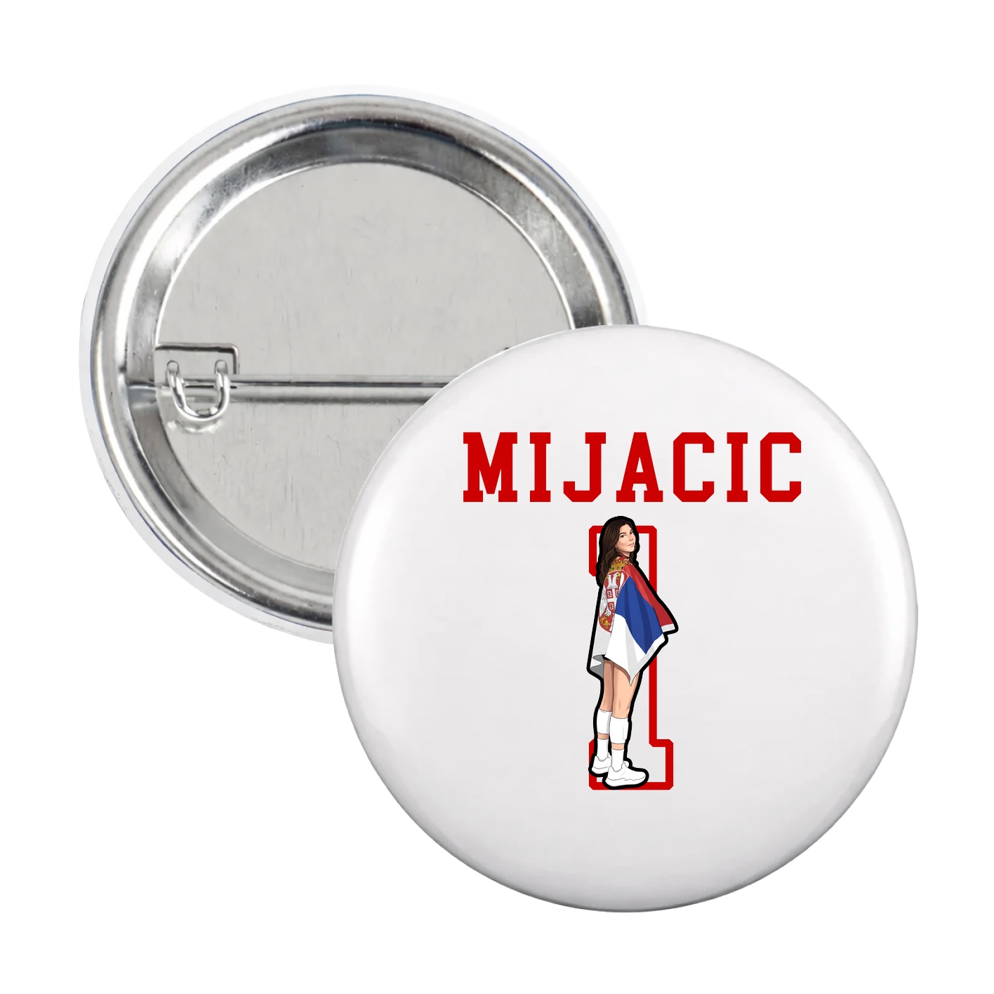 Game Day Button — Shirsey in White