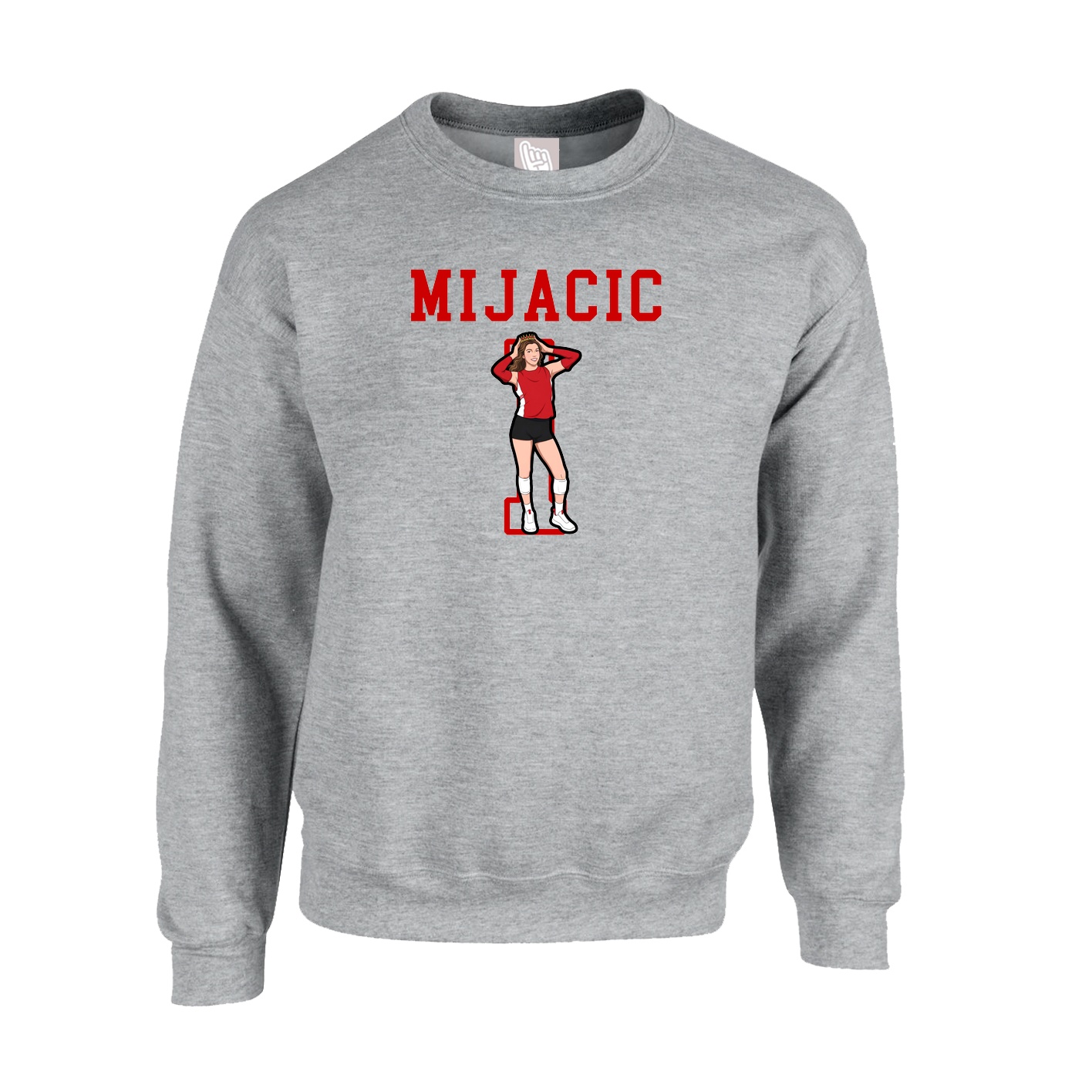 Fleece Crew — Shirsey in Grey