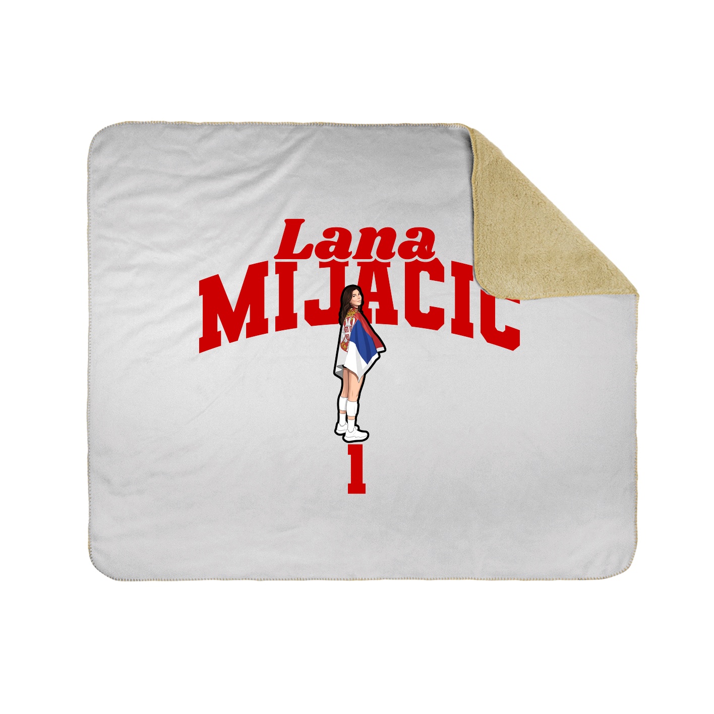 Throw Blanket — Signature Arch in White