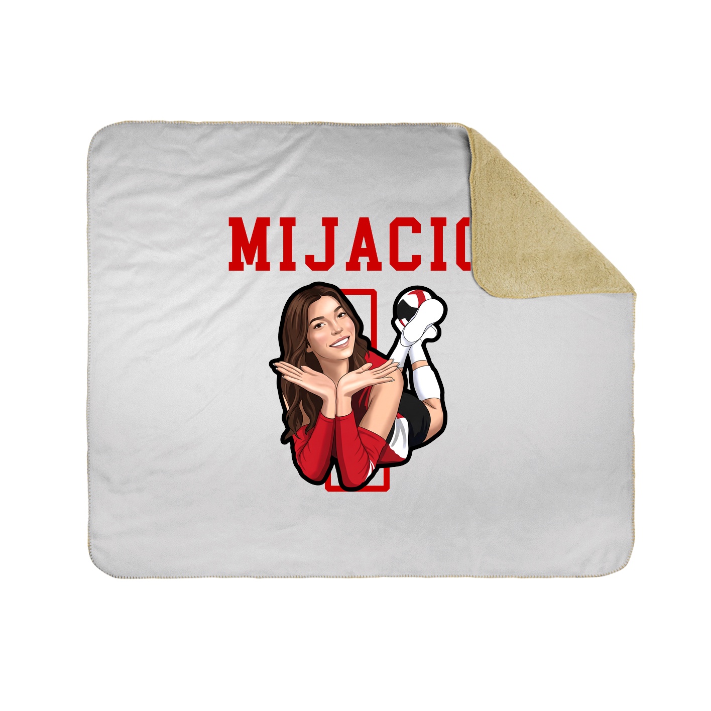 Throw Blanket — Shirsey in White