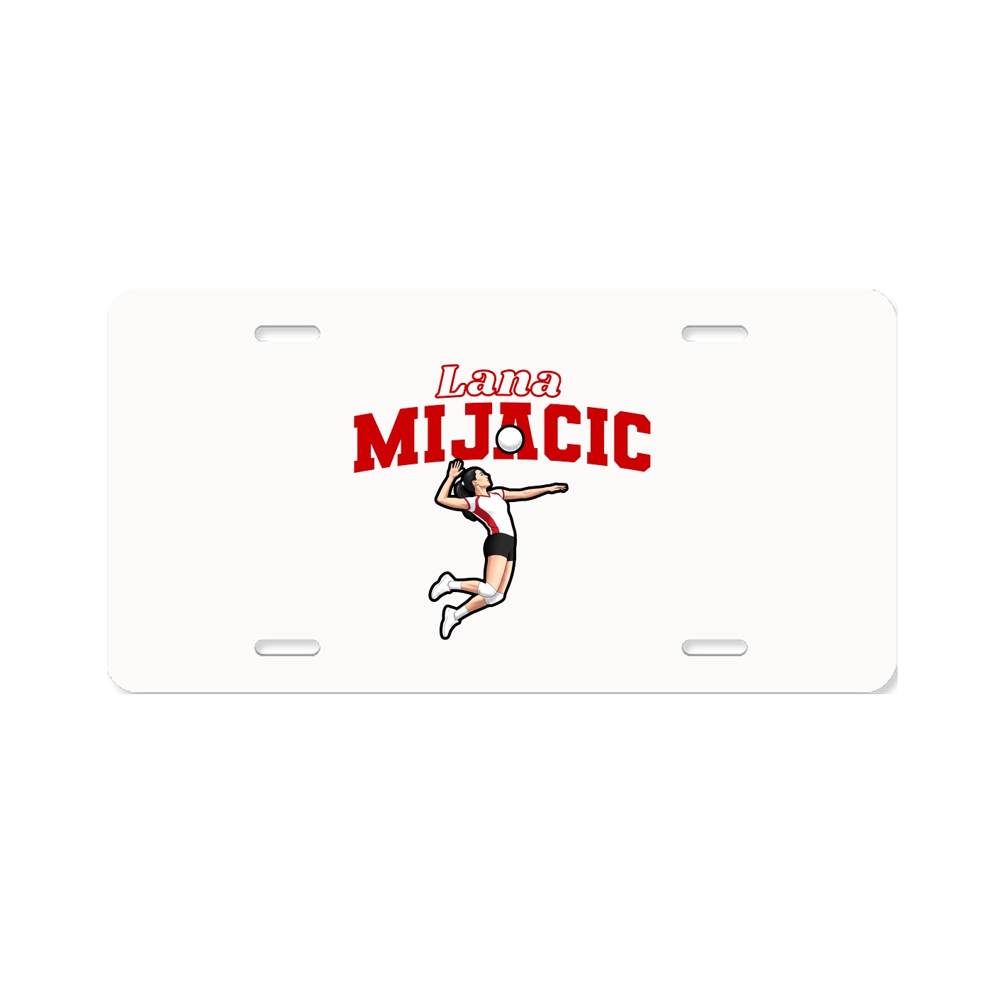 License Plate — Name Arch in Classic