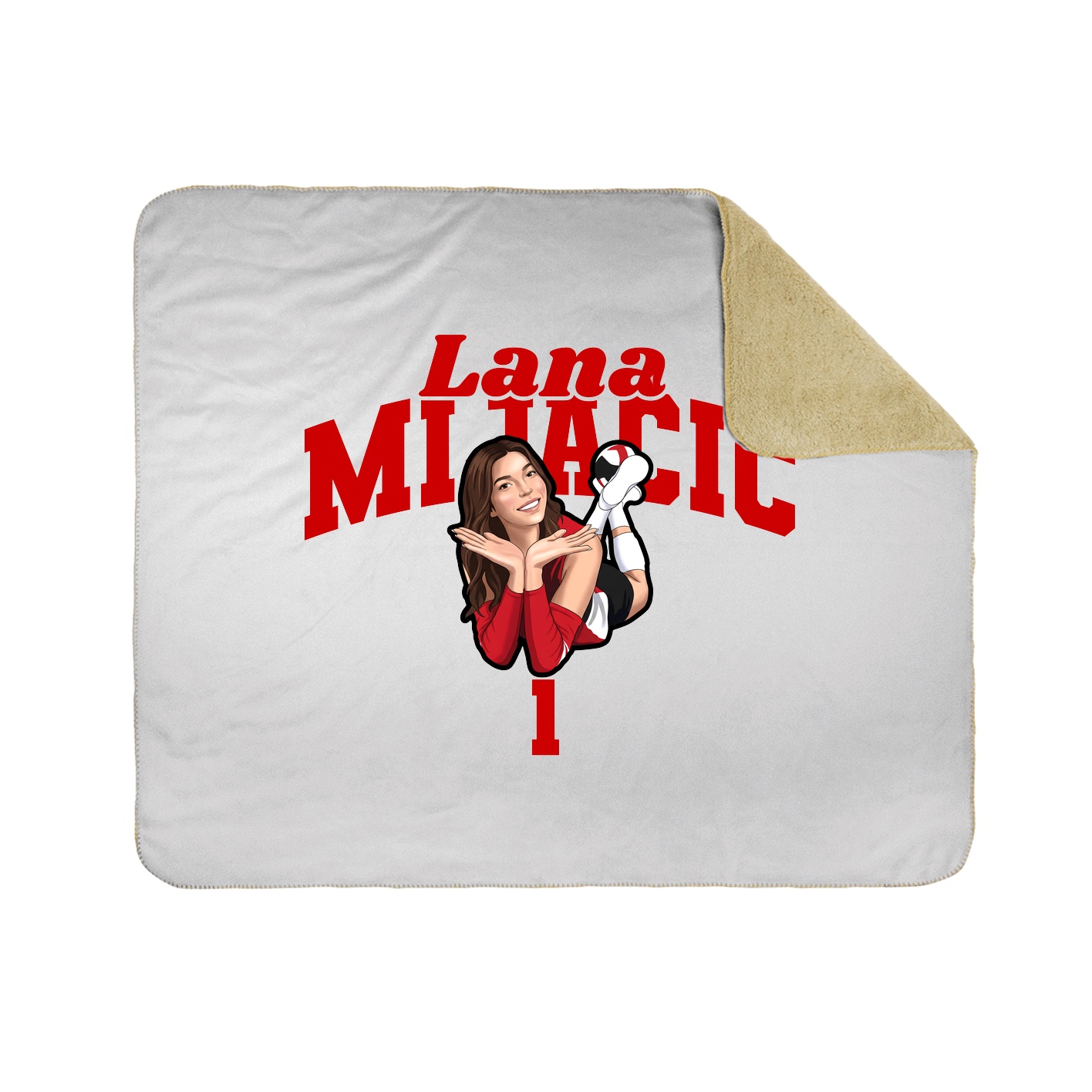 Throw Blanket — Signature Arch in White