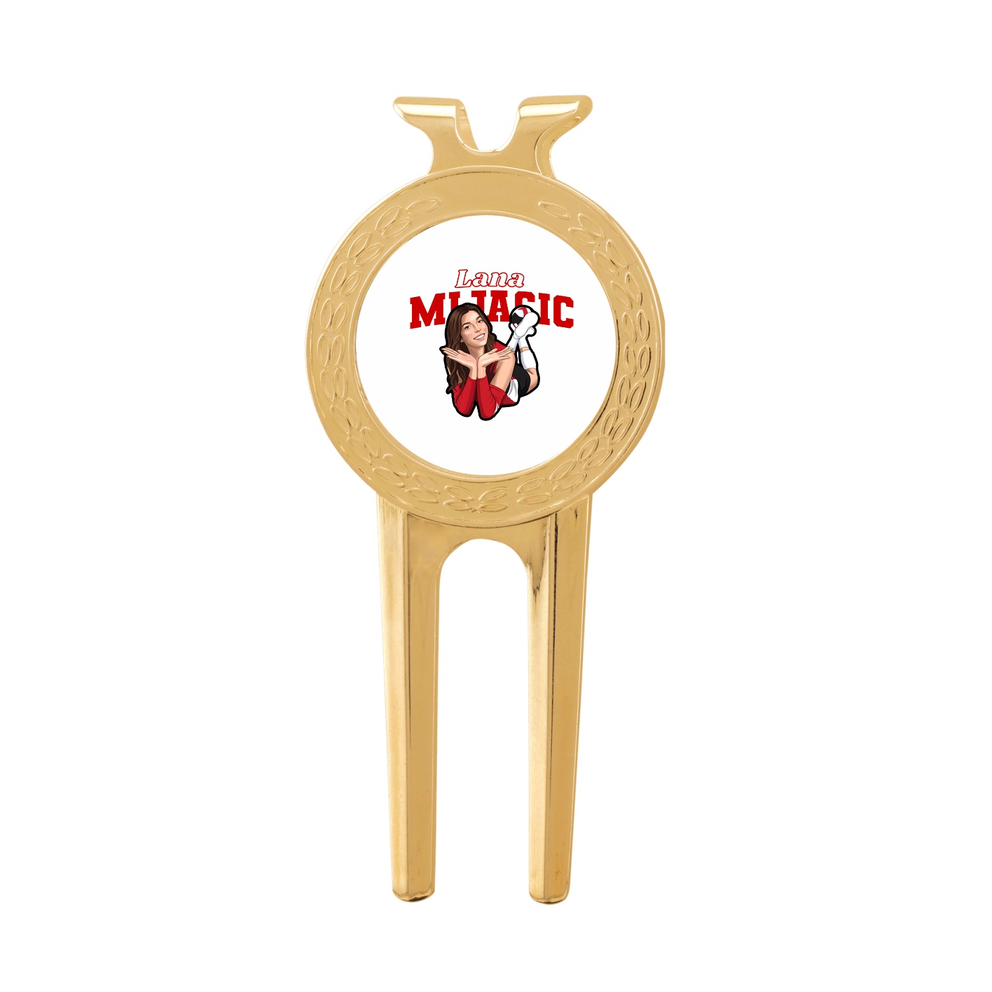 Divot Tool with Ball Marker — Name Arch in Classic