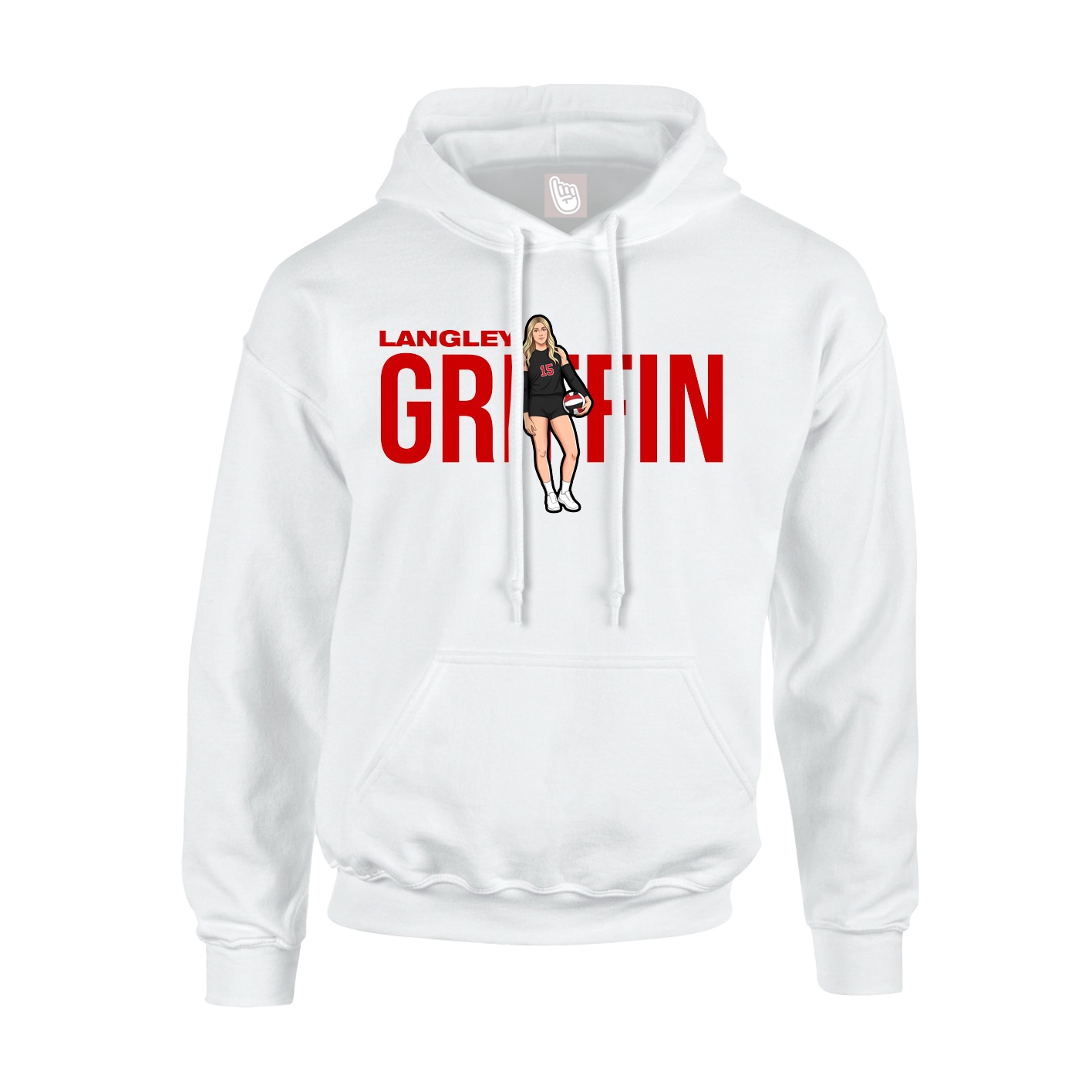 Hoodie — Player Name in White