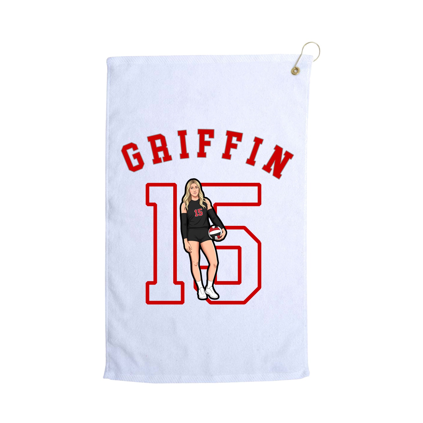 Golf Towel — Shirsey Arch in White