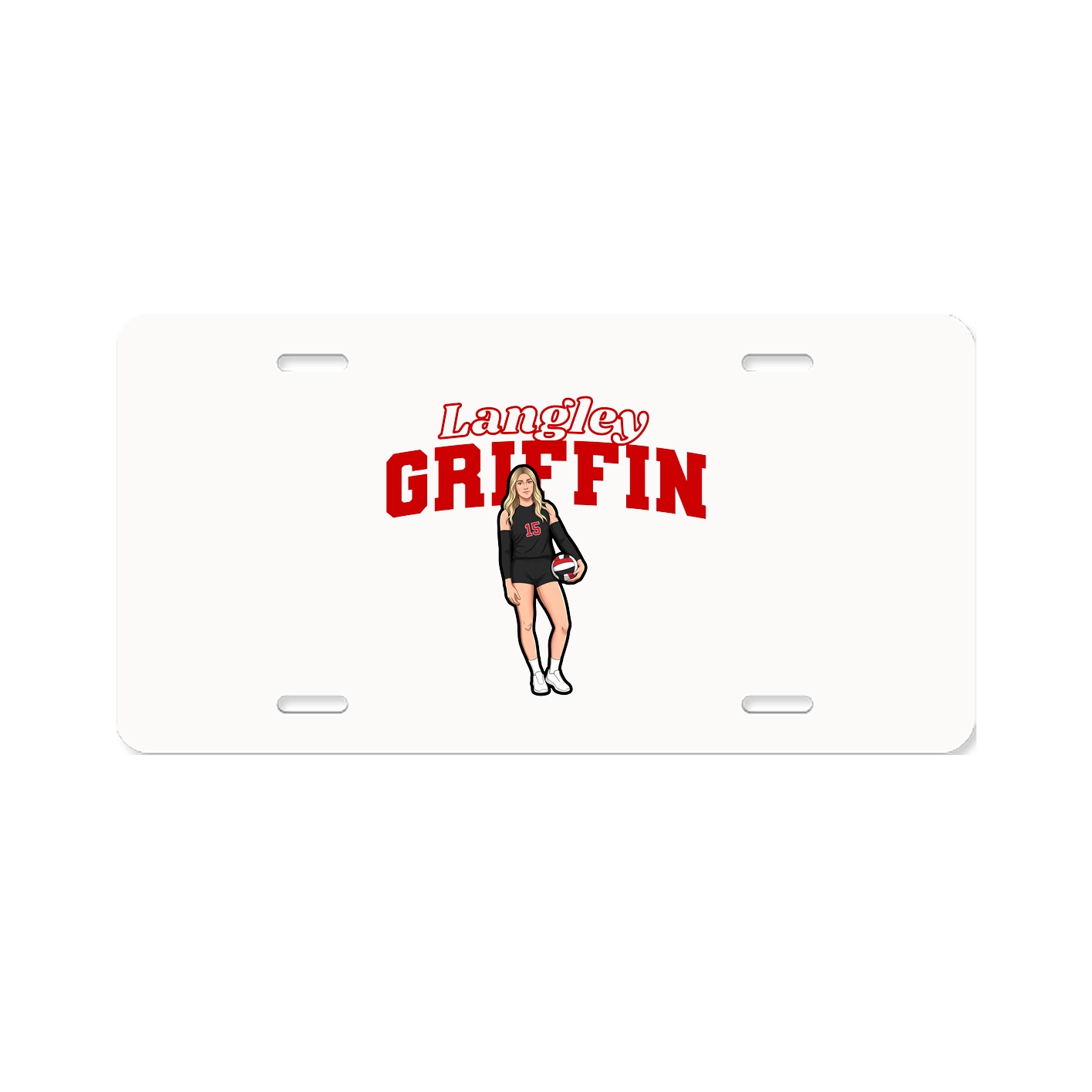 License Plate — Name Arch in Classic