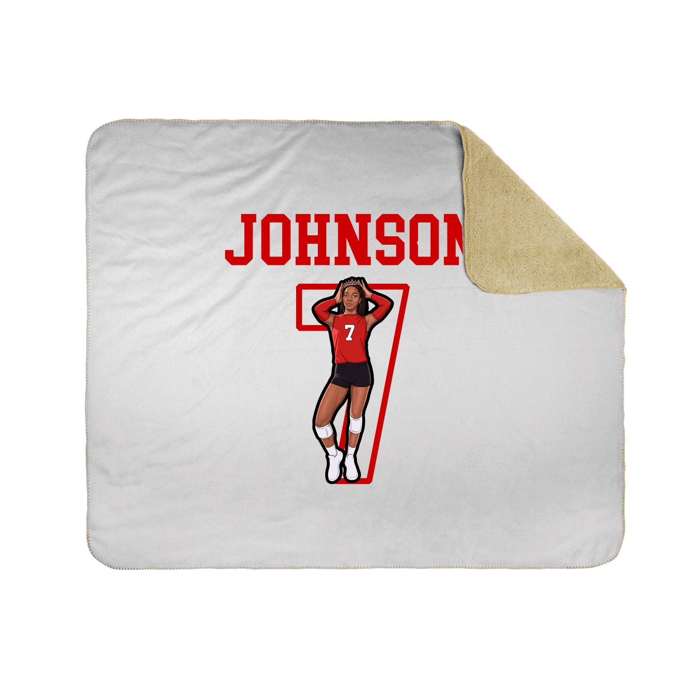 Throw Blanket — Shirsey in White