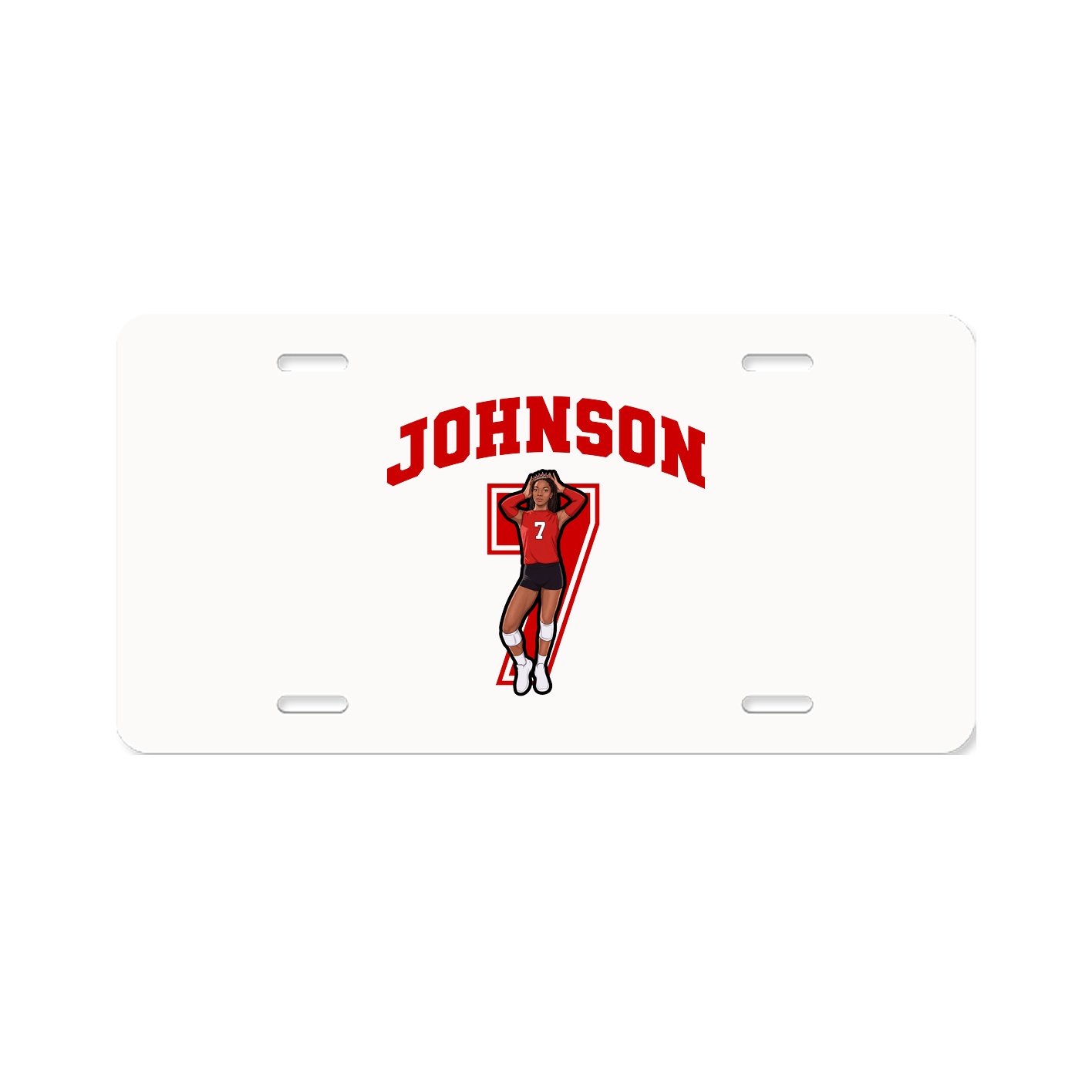 License Plate — Number in Classic