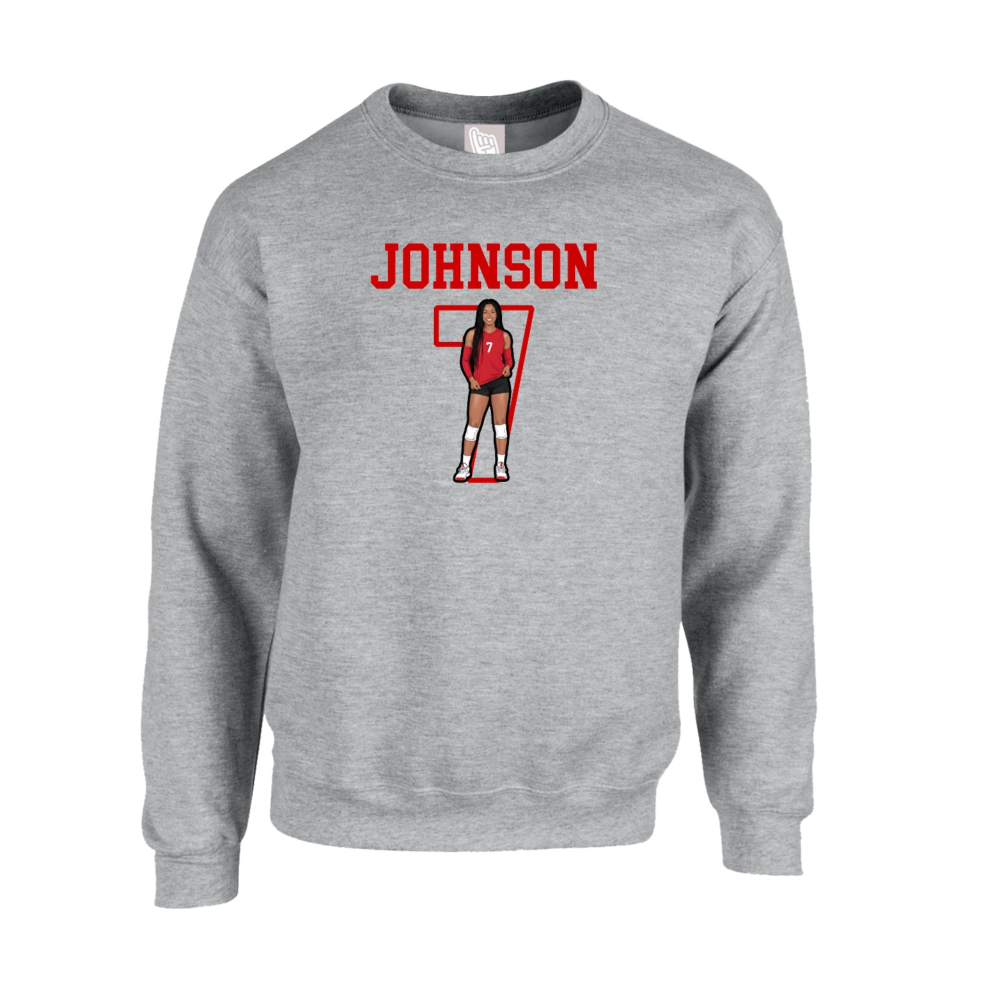 Fleece Crew — Shirsey in Grey