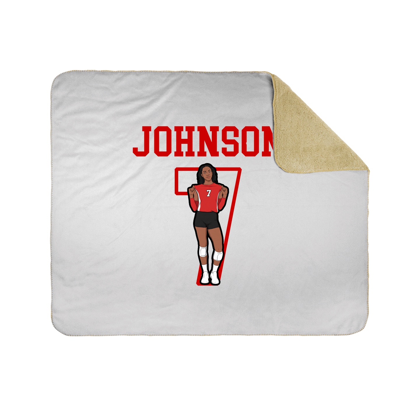 Throw Blanket — Shirsey in White