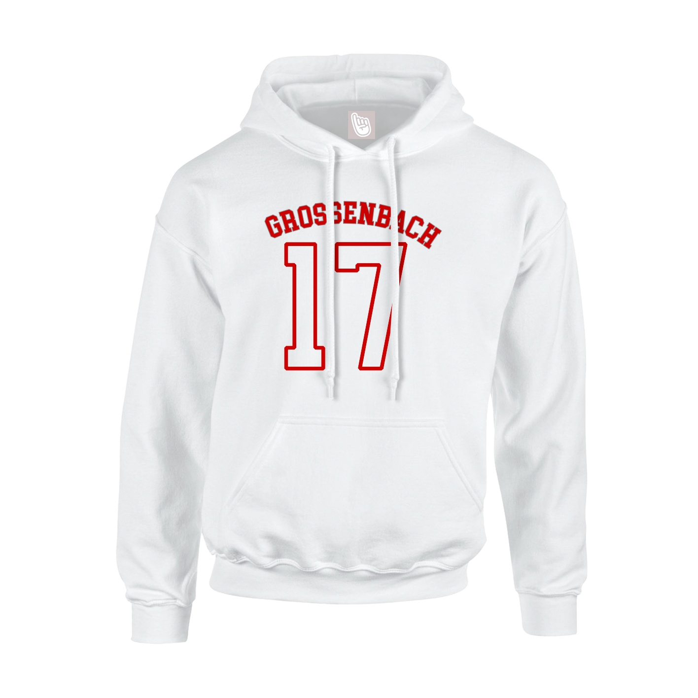 Youth Hoodie — Shirsey Arch in White