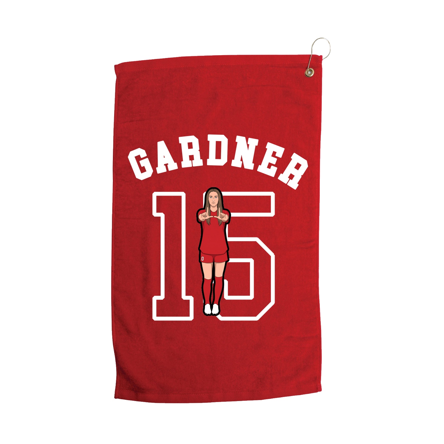 Golf Towel — Shirsey Arch in Red