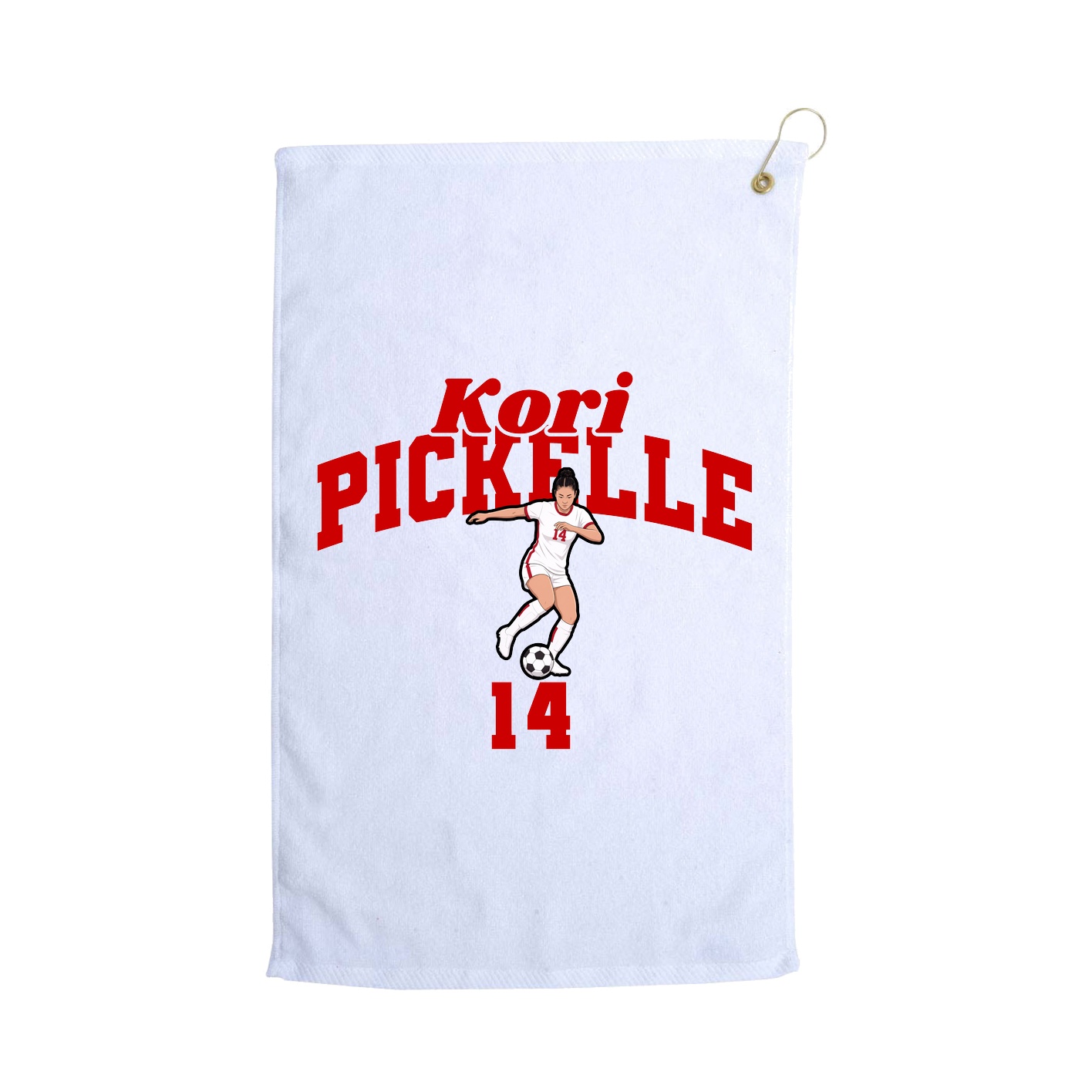 Golf Towel — Signature Arch in White