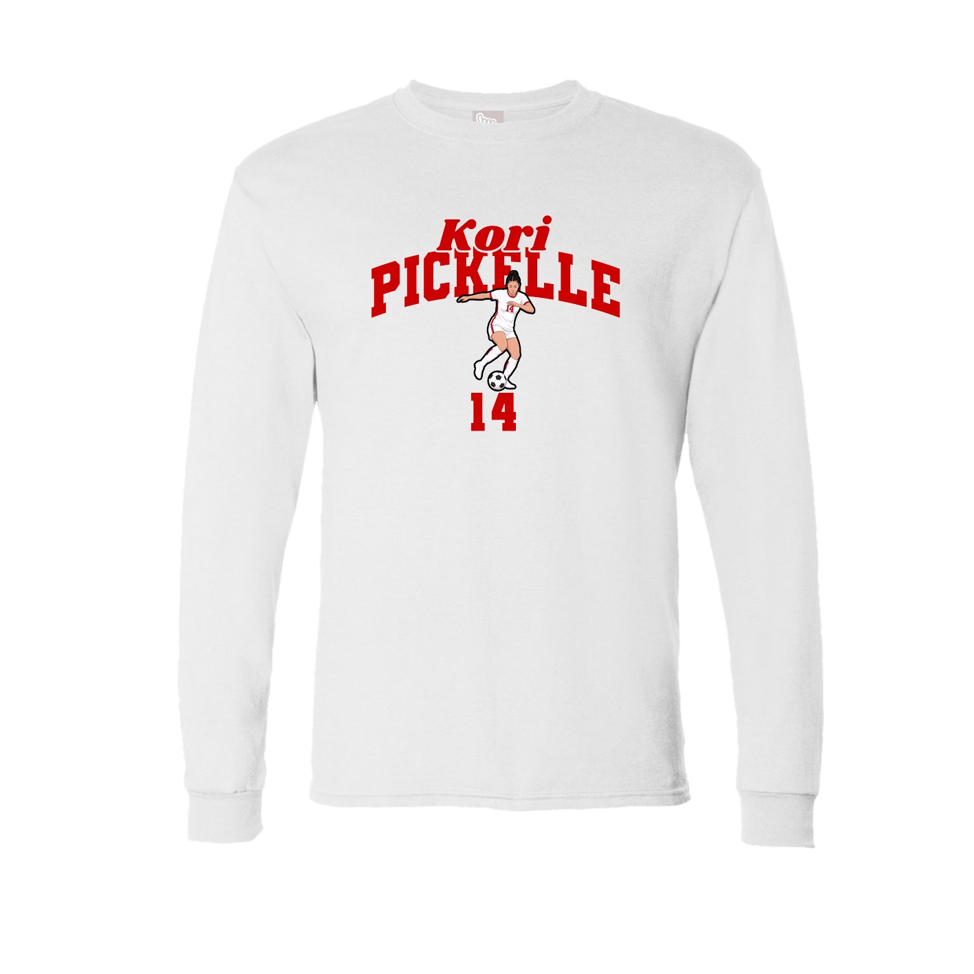 Long Sleeve Tee — Signature Arch in White