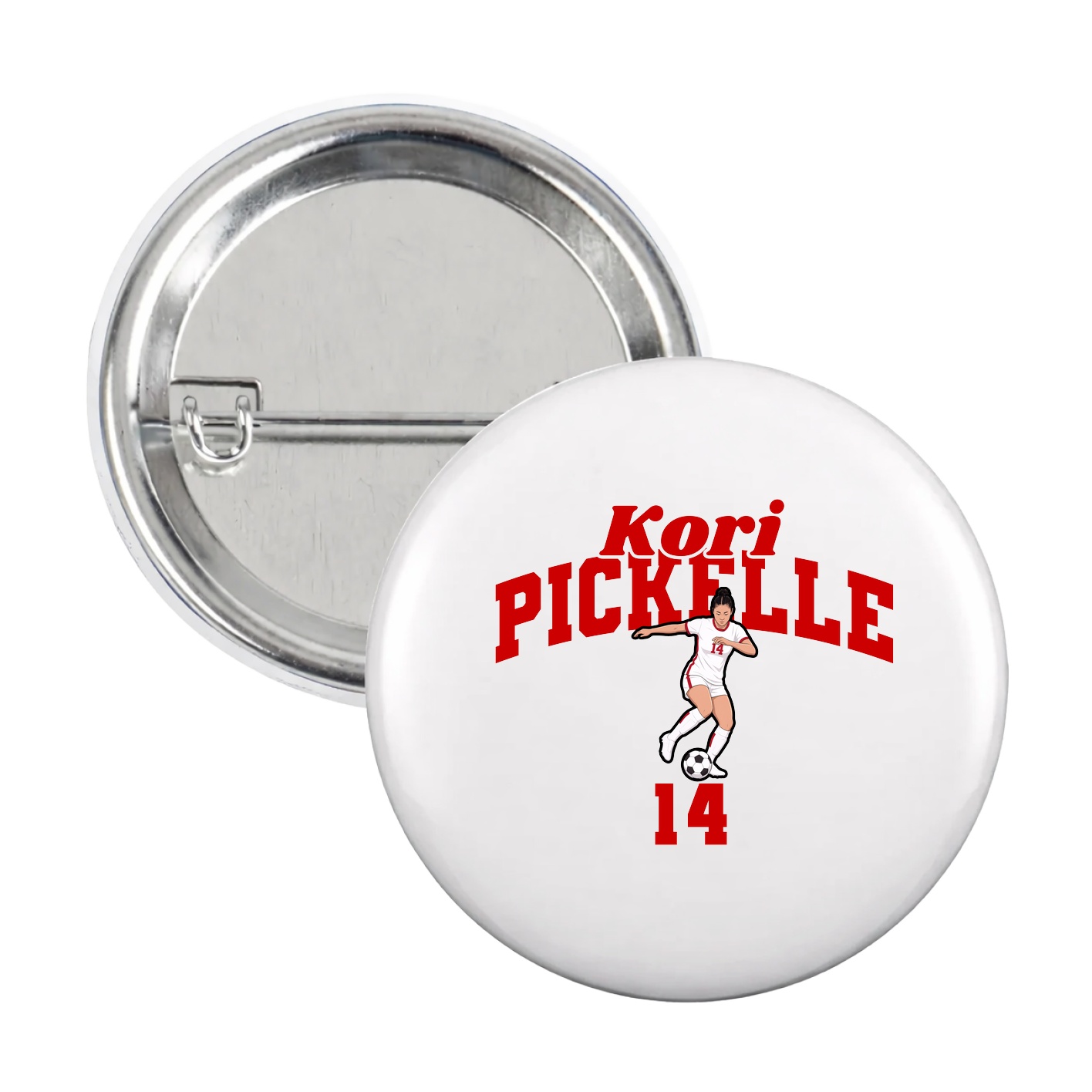 Game Day Button — Signature Arch in White